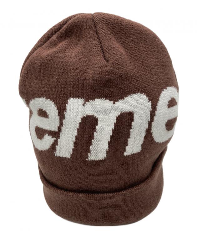 中古・古着通販】Supreme (シュプリーム) BIG LOGO BEANIE ブラウン