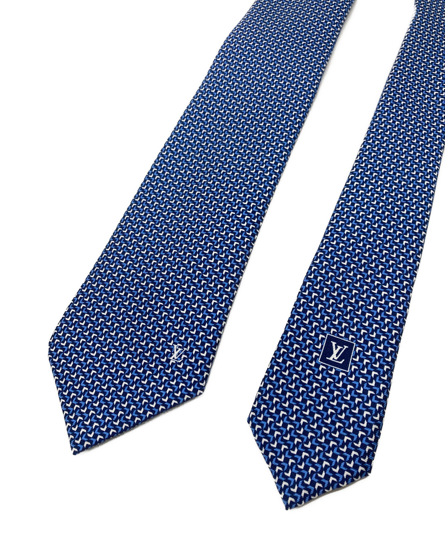 LOUIS VUITTON ダークブルー ネクタイ 中古・古着通販】LOUIS VUITTON (ルイ ヴィトン) クラヴァット
