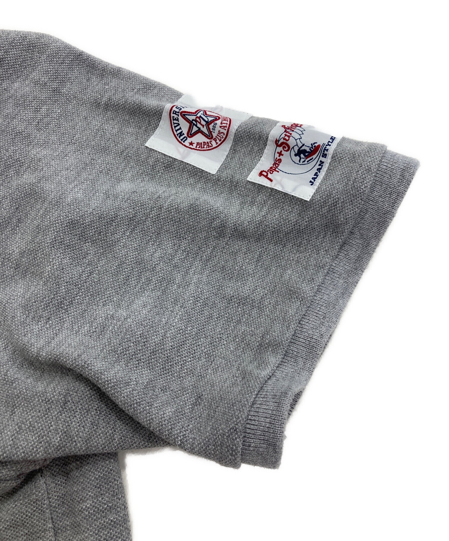 中古・古着通販】PAPAS PLUS (パパスプラス) ポロシャツ グレー サイズ