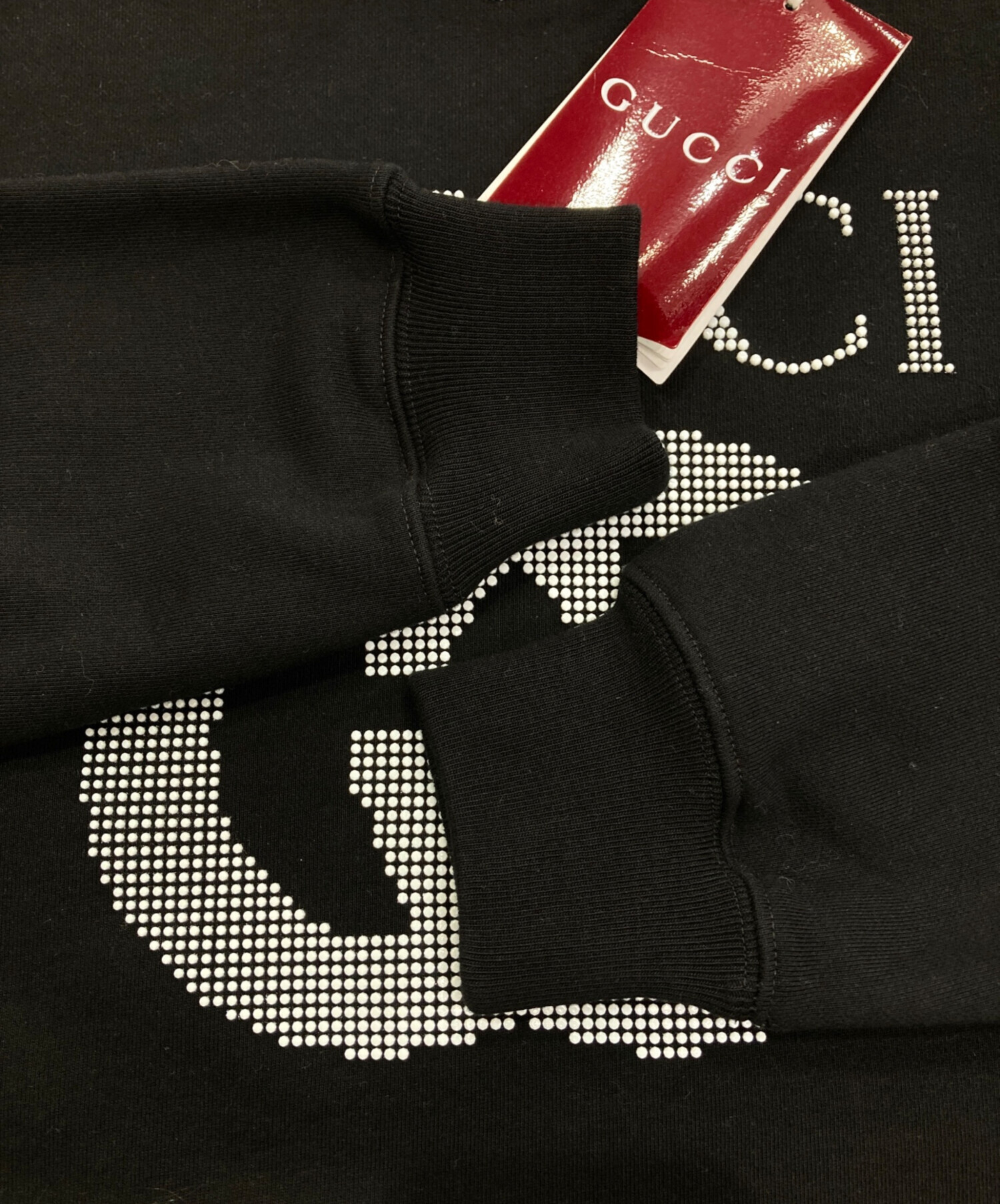 中古・古着通販】GUCCI (グッチ) ロゴクルーネックスウェット ブラック