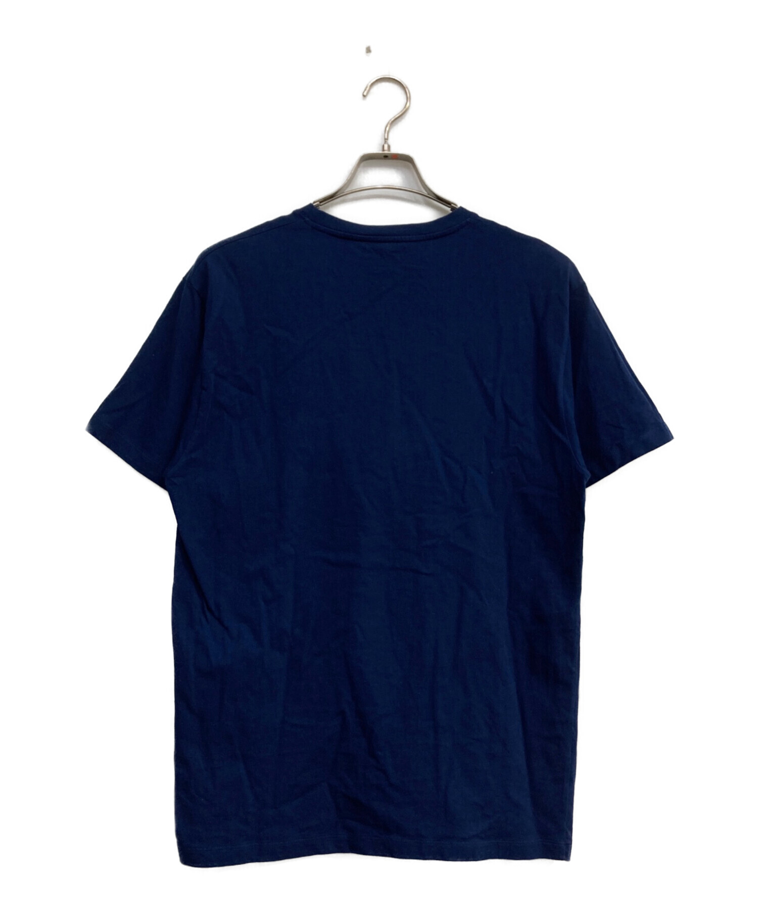 GUCCI ネイビー ロゴニット 半袖 未使用 中古・古着通販】GUCCI (グッチ) ロゴプリントクルーネック半袖Tシャツ