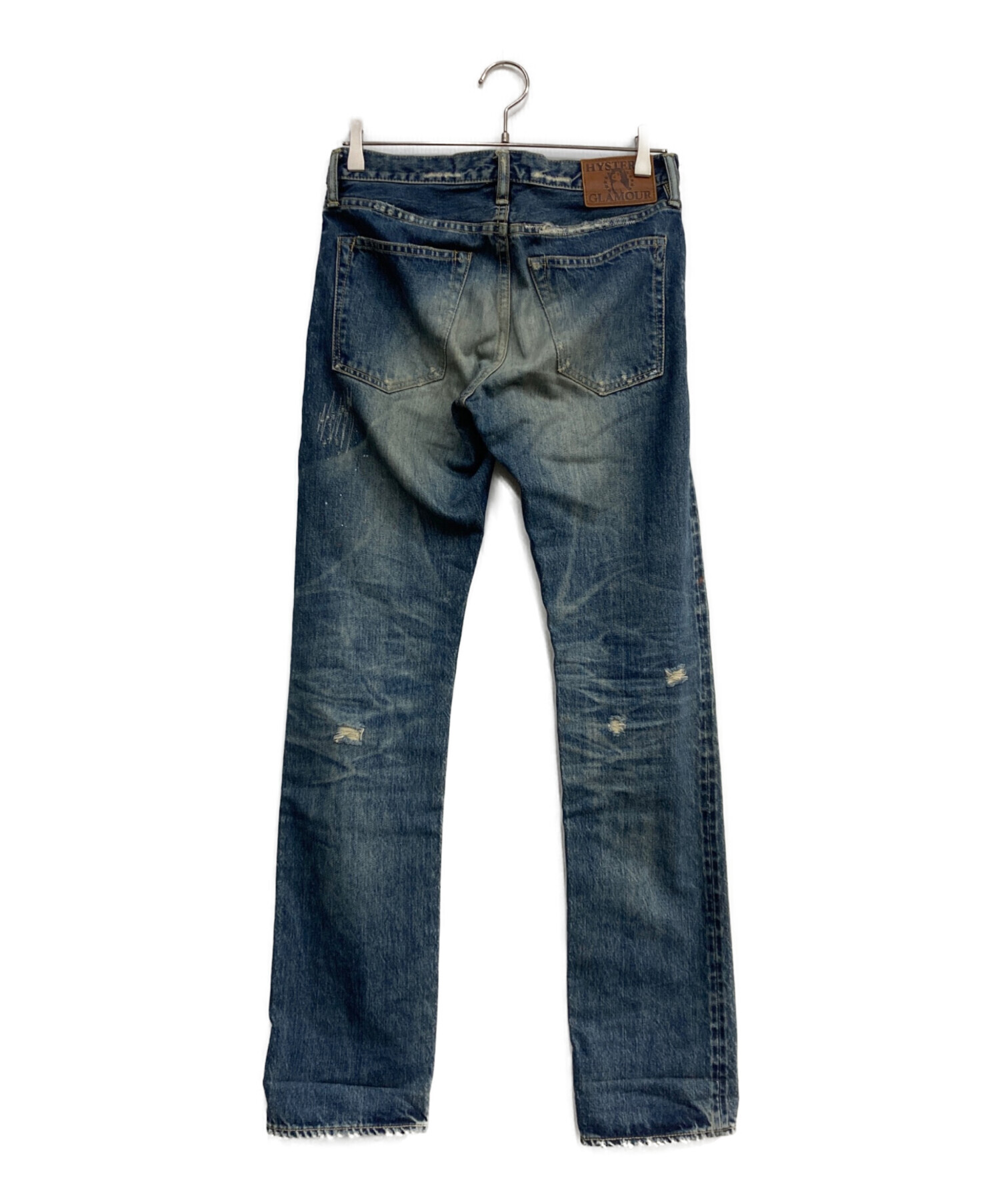HYSTERIC GLAMOUR スタッズデニム インディゴ ヒス 30 中古・古着通販】Hysteric Glamour (ヒステリックグラマー) スタッズ