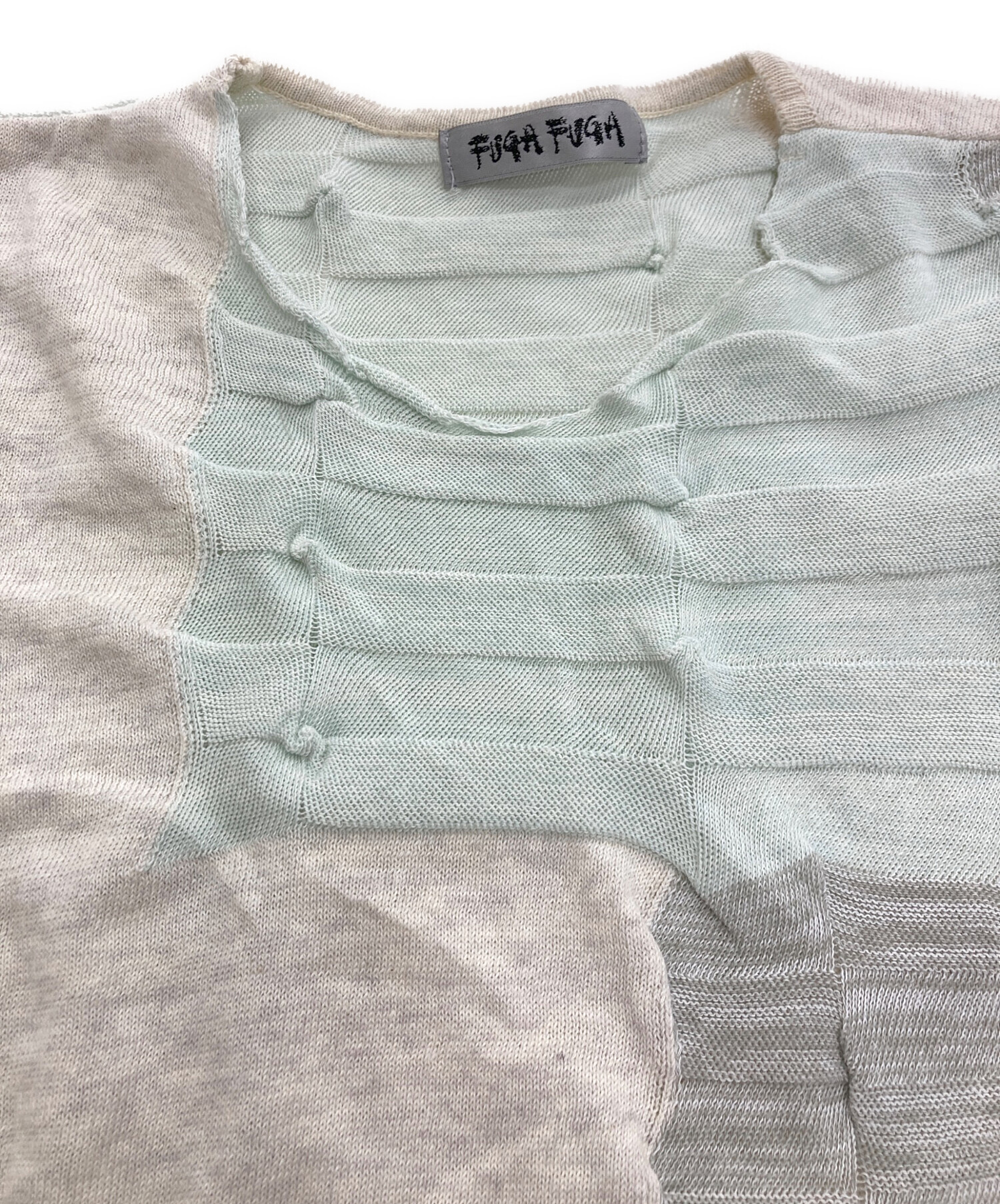中古・古着通販】FUGA FUGA (フーガフーガ) ニットワンピース グレー