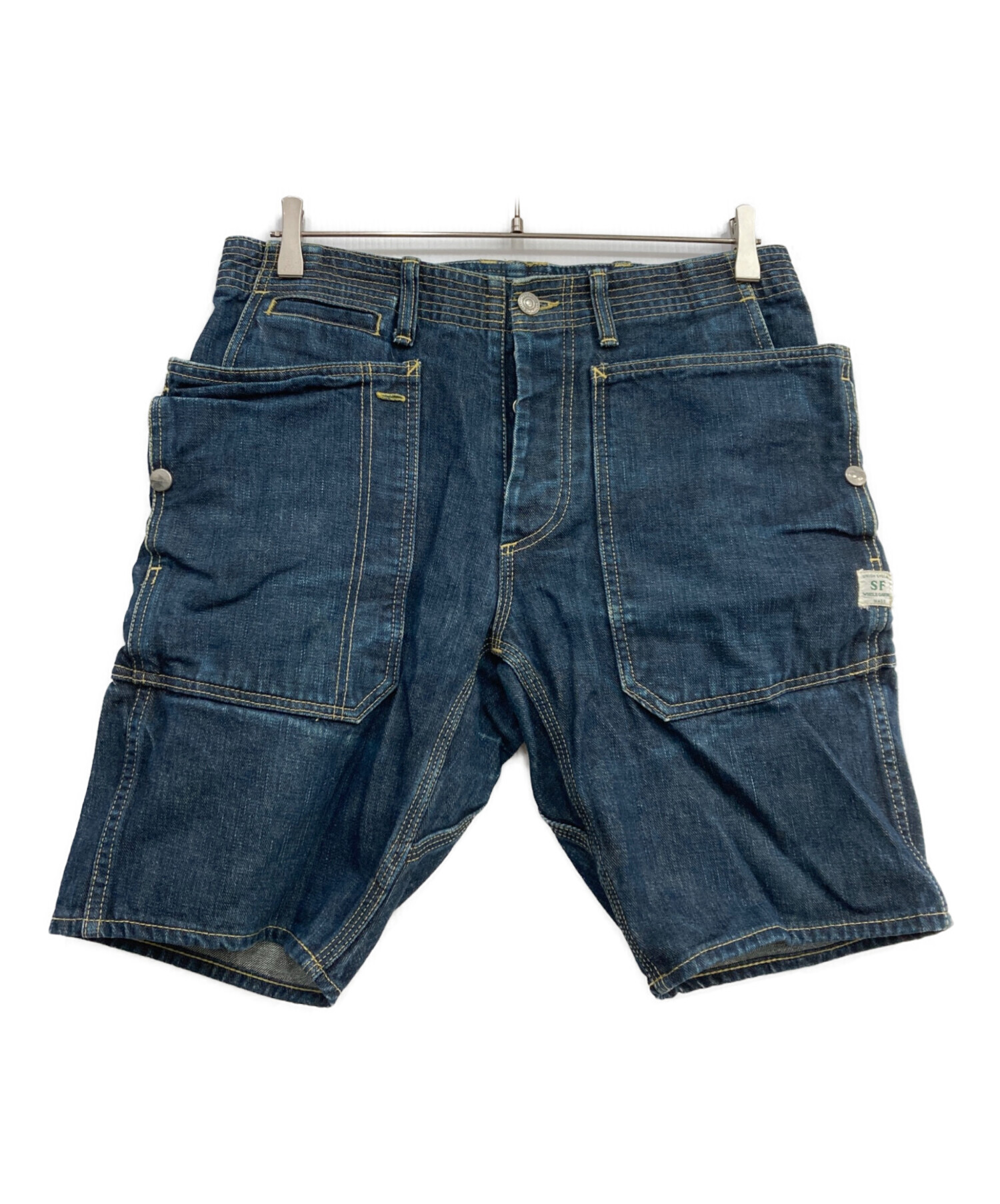 【美品】SAPEur サプール ヴィンテージデニムハーフパンツ XL 中古・古着通販】SASSAFRAS (ササフラス) ハーフデニムパンツ