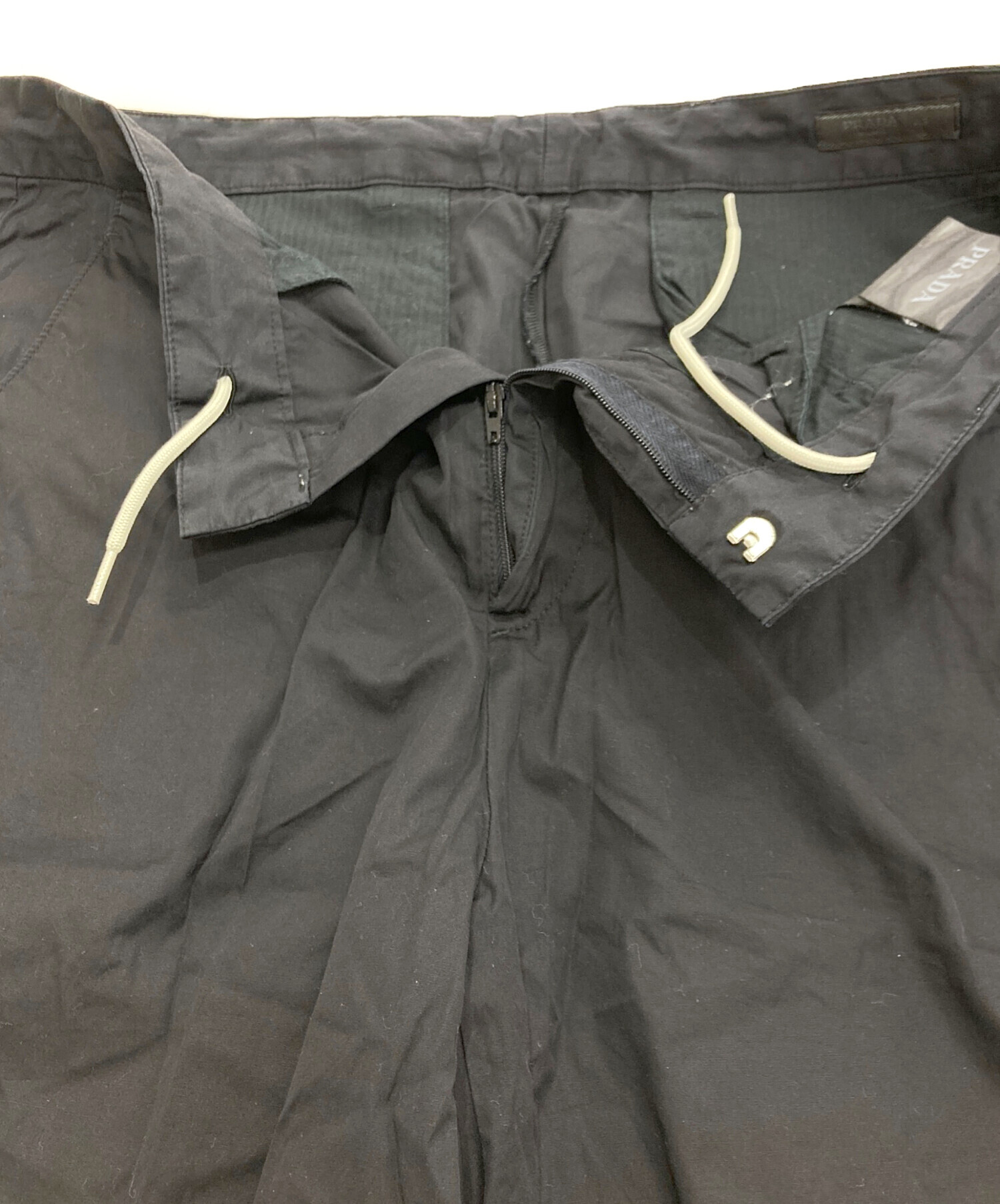 中古・古着通販】PRADA (プラダ) ハーフパンツ ブラック サイズ:46