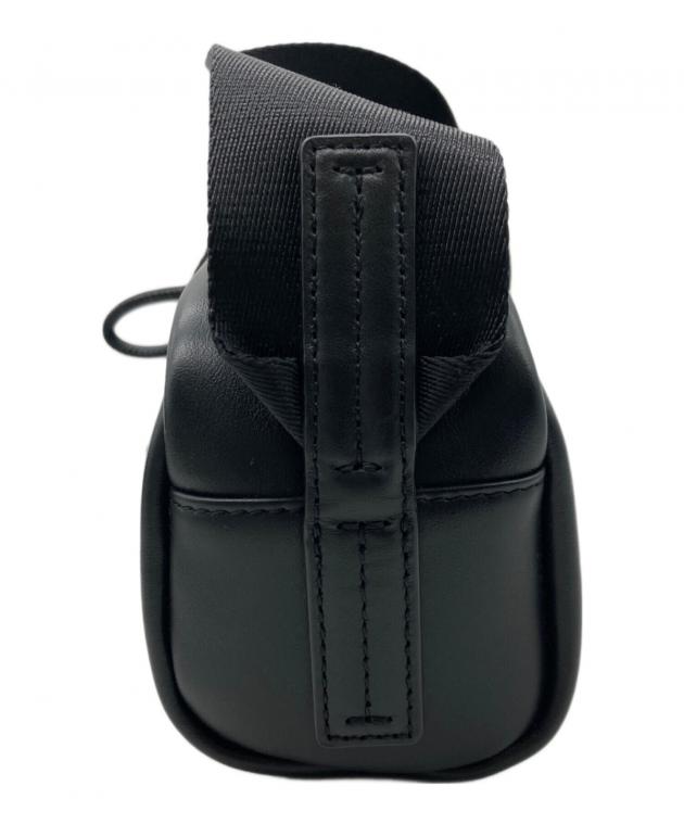 【未使用】ラコステ　ショルダーバッグ　ブラック 中古・古着通販】LACOSTE (ラコステ) ノーエンドレザーミニショルダー