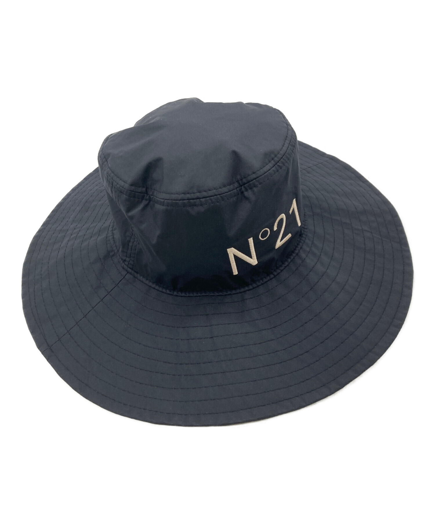 ★美品★ヌメロヴェントゥーノ　ニューエラ　ハット　クリスタル　ロゴ　ブラック 中古・古着通販】New Era (ニューエラ) N°21 (ヌメロヴェントゥーノ