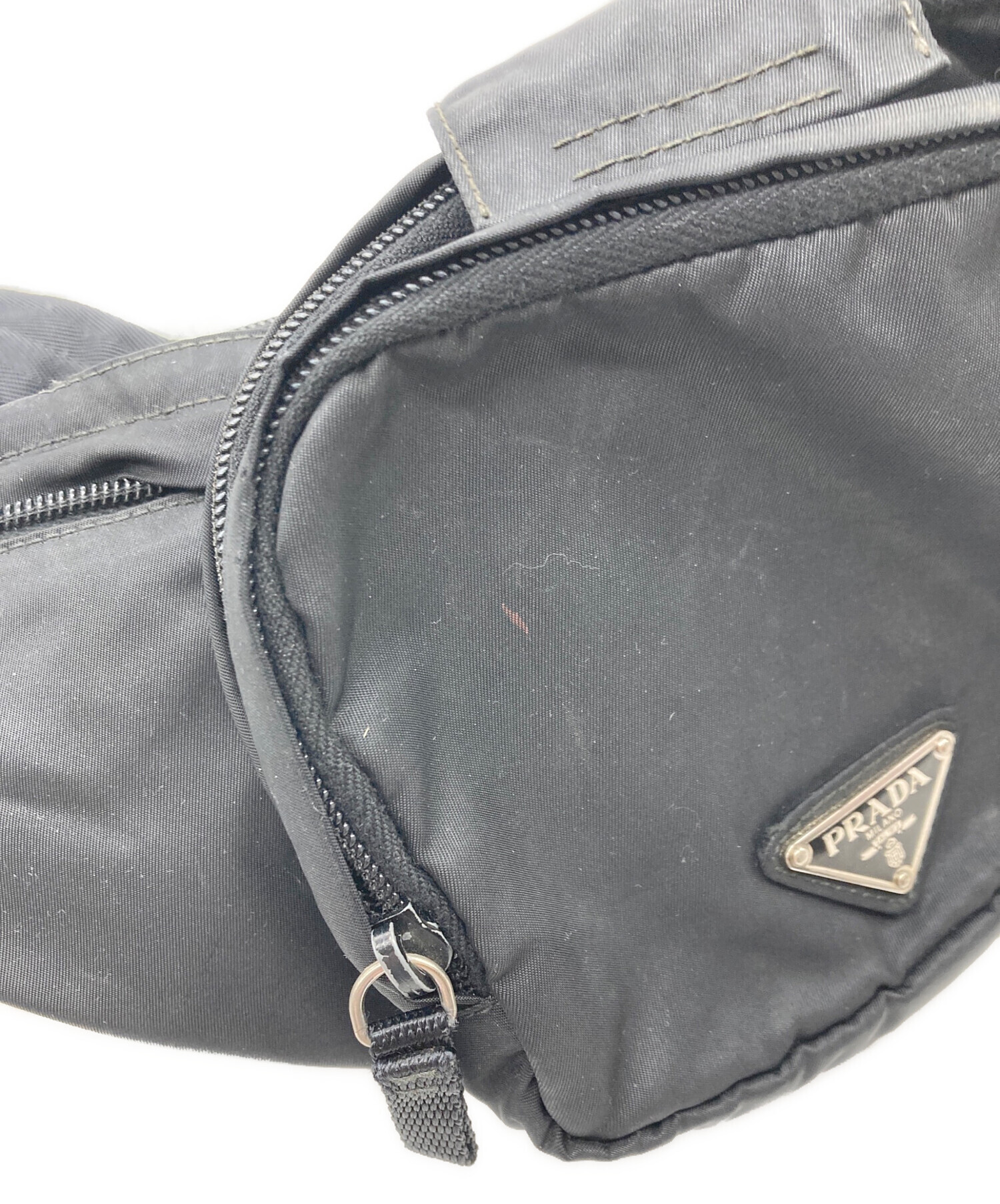 中古・古着通販】PRADA (プラダ) ナイロンボディバッグ ブラック