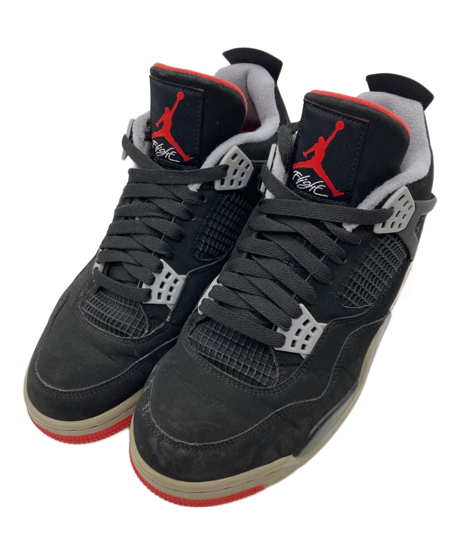 中古・古着通販】NIKE (ナイキ) AIR JORDAN 4 RETRO BRED ブラック 