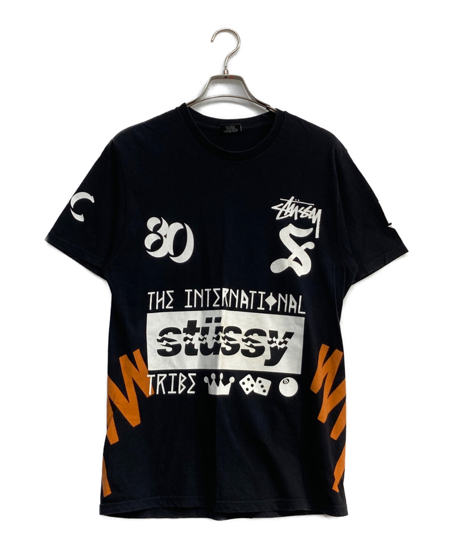 中古・古着通販】stussy (ステューシー) プリントTシャツ ブラック
