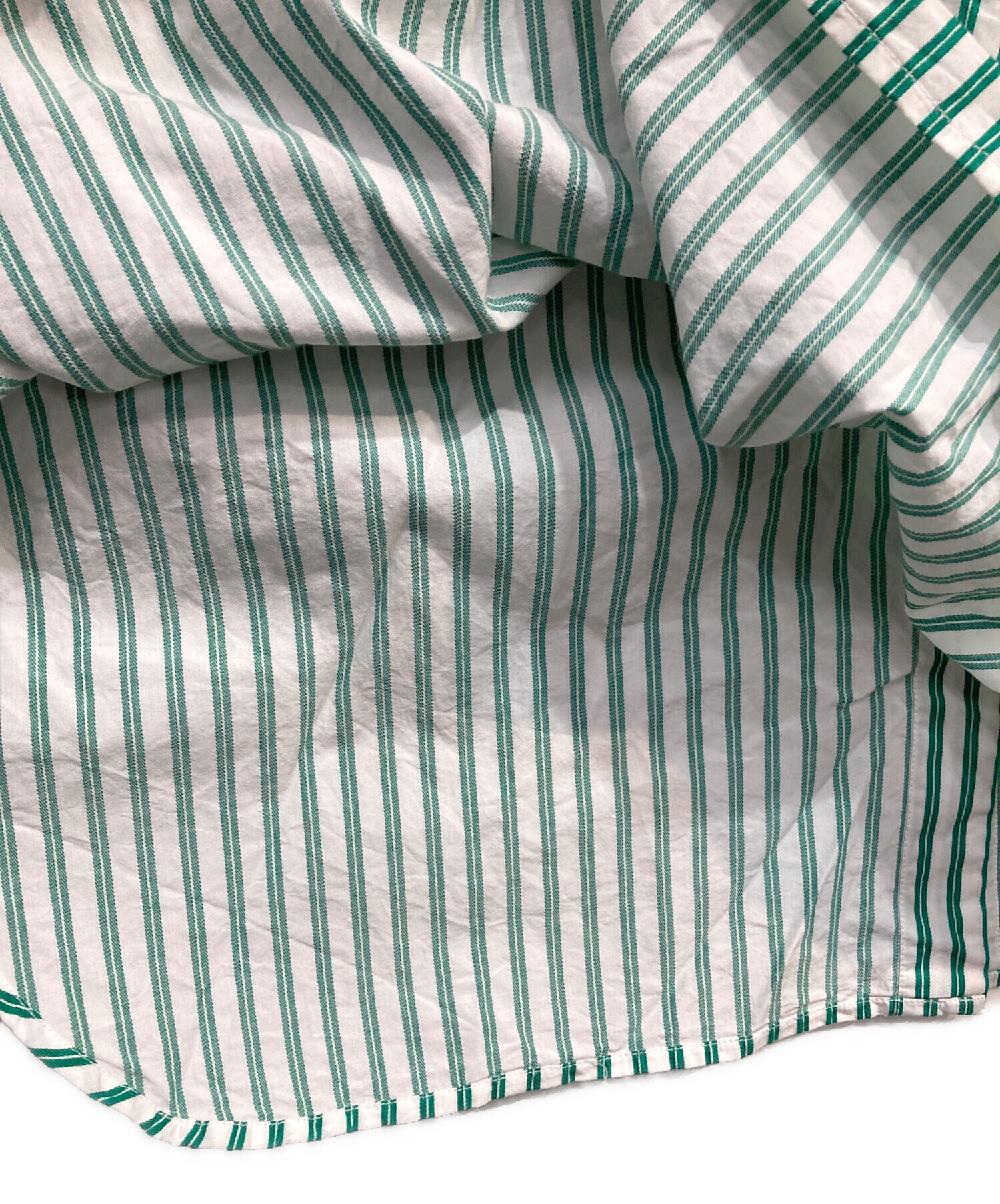 中古・古着通販】ne quittez pas (ヌキテパ) POPLIN STRIPE SHRITS 中古・古着通販】ne quittez pas (ヌキテパ) POPLIN STRIPE SHRITS