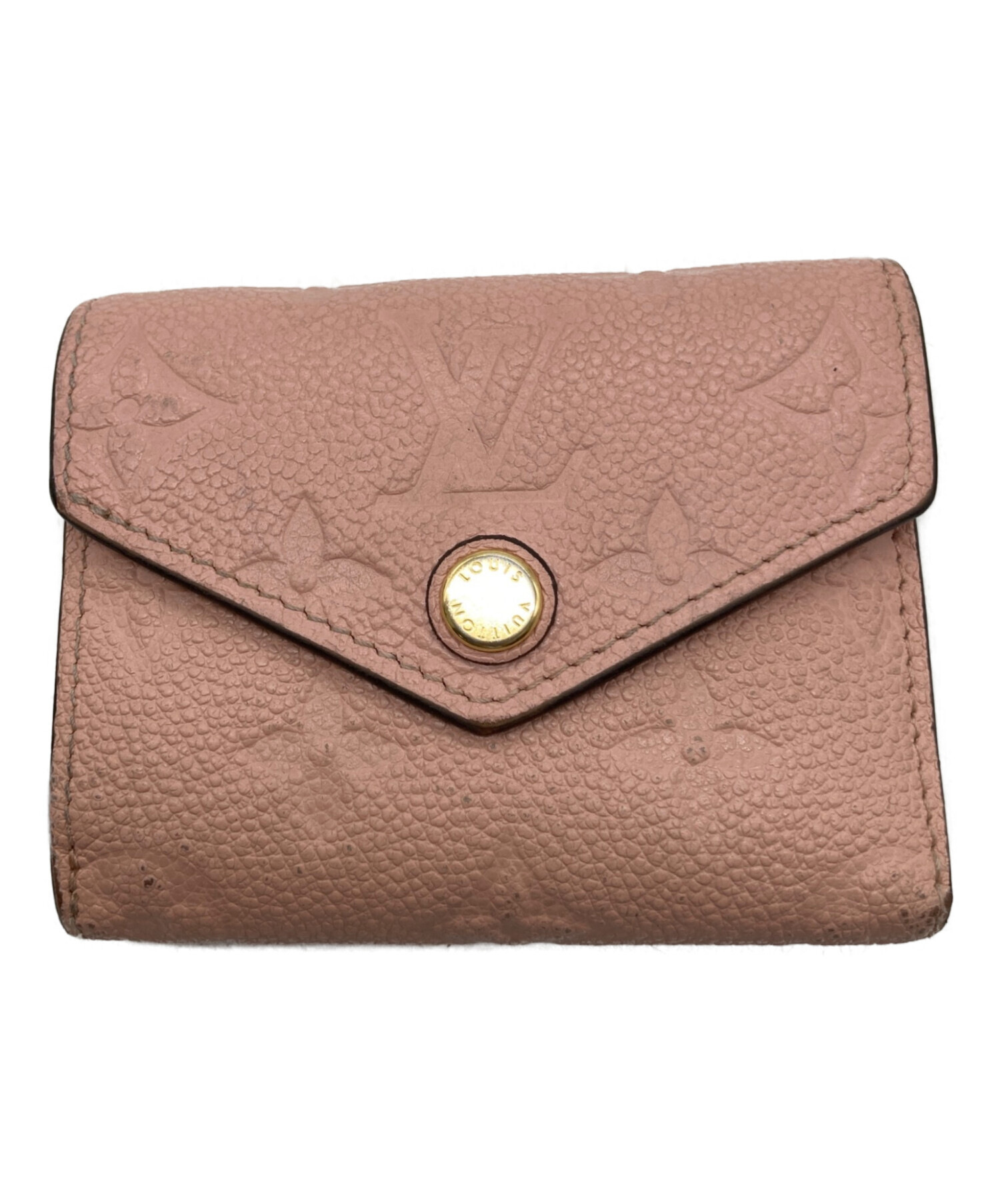 【中古】Louis Vuitton ポルトフォイユ・ゾエ　三つ折り財布 ブラウン 中古・古着通販】LOUIS VUITTON (ルイ ヴィトン) ポルトフォイユ・ゾエ