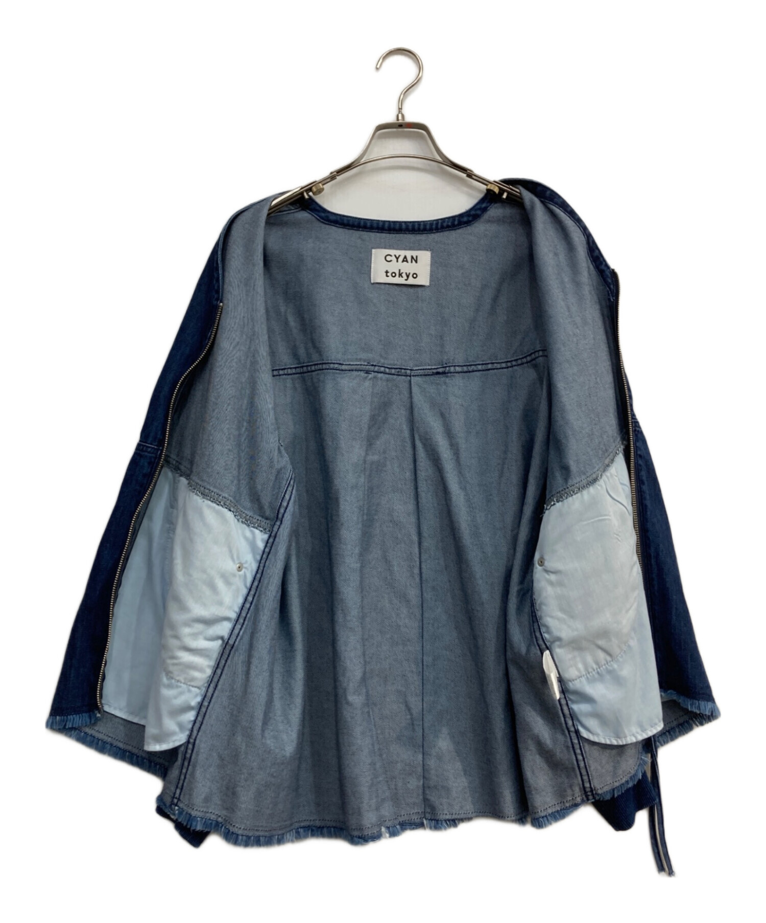 中古・古着通販】CYAN TOKYO (シアン トーキョー) ドレープPKデニムZIP