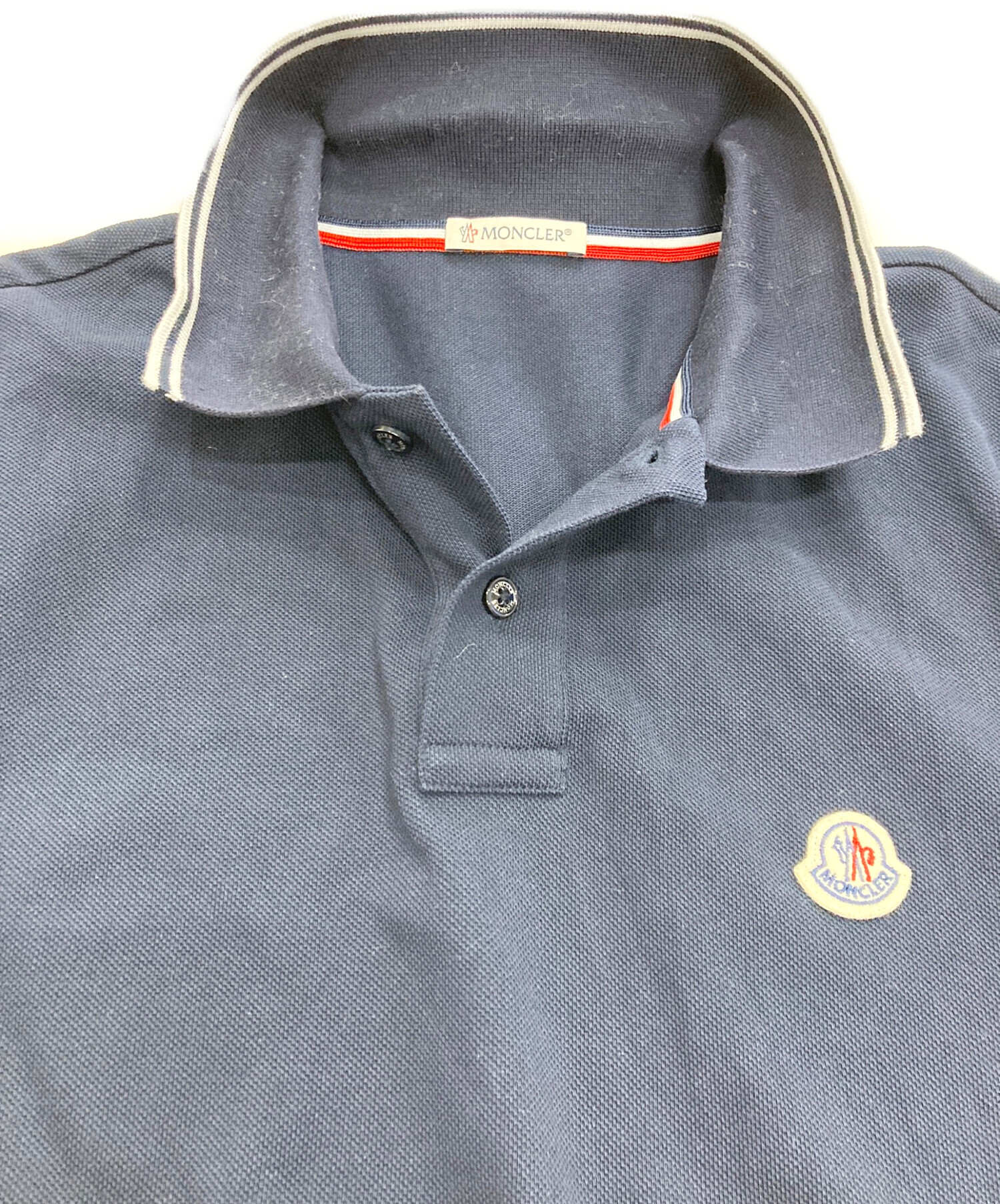 中古・古着通販】MONCLER (モンクレール) MAGLIA POLO ネイビー サイズ 