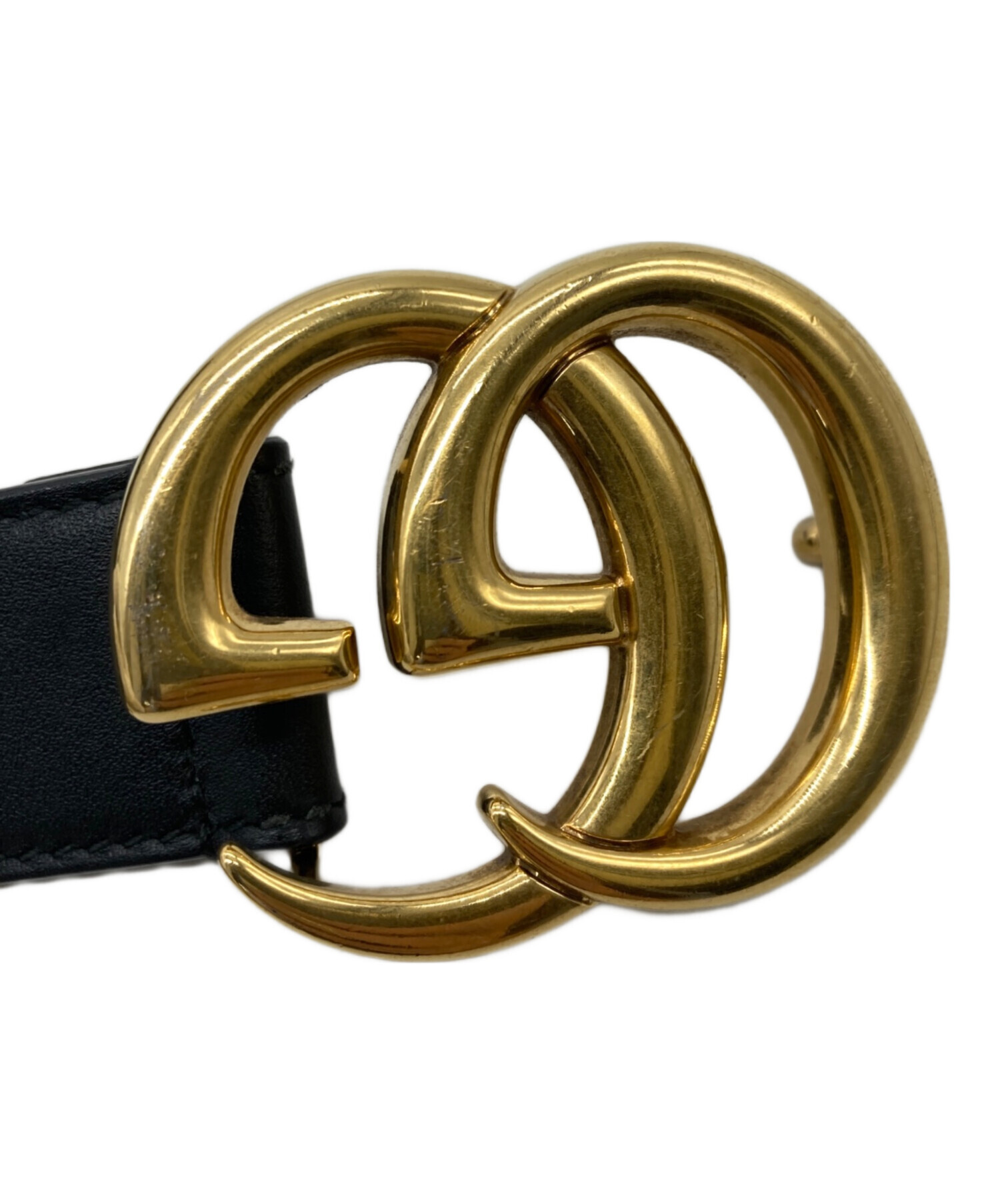 新品未使用 GUCCI クリスタルダブルG ベルト 中古・古着通販】GUCCI (グッチ) ダブルGベルト ブラック｜ブランド