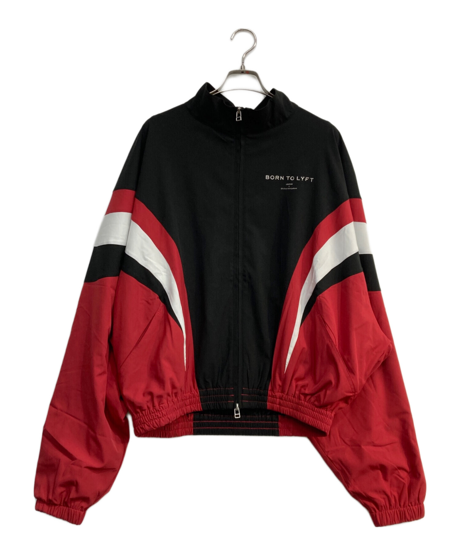 中古・古着通販】Lyft (リフト) 2line oversize track jacket ブラック