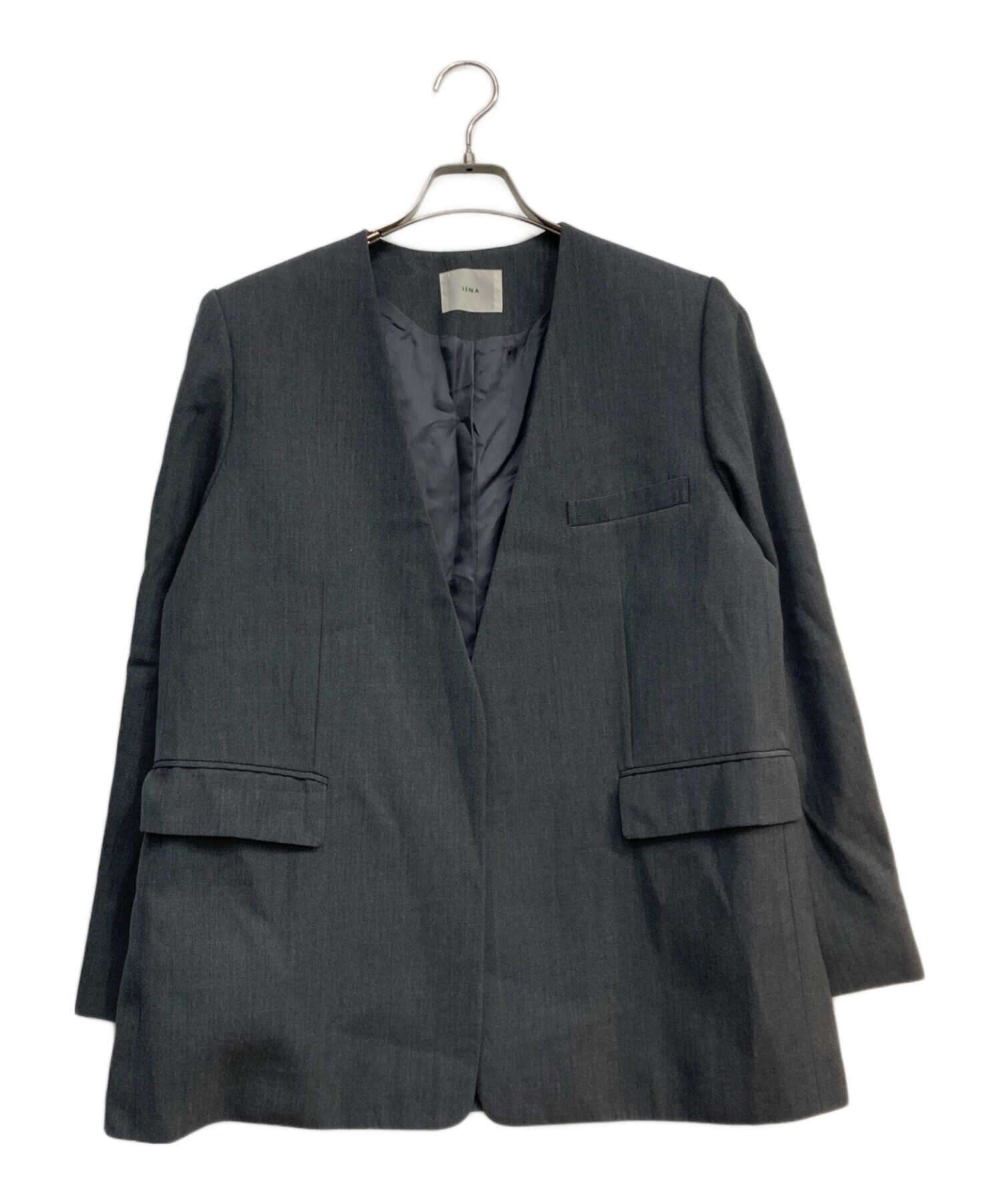 中古・古着通販】IENA (イエナ) Wool/Vi カラーレスジャケット グレー