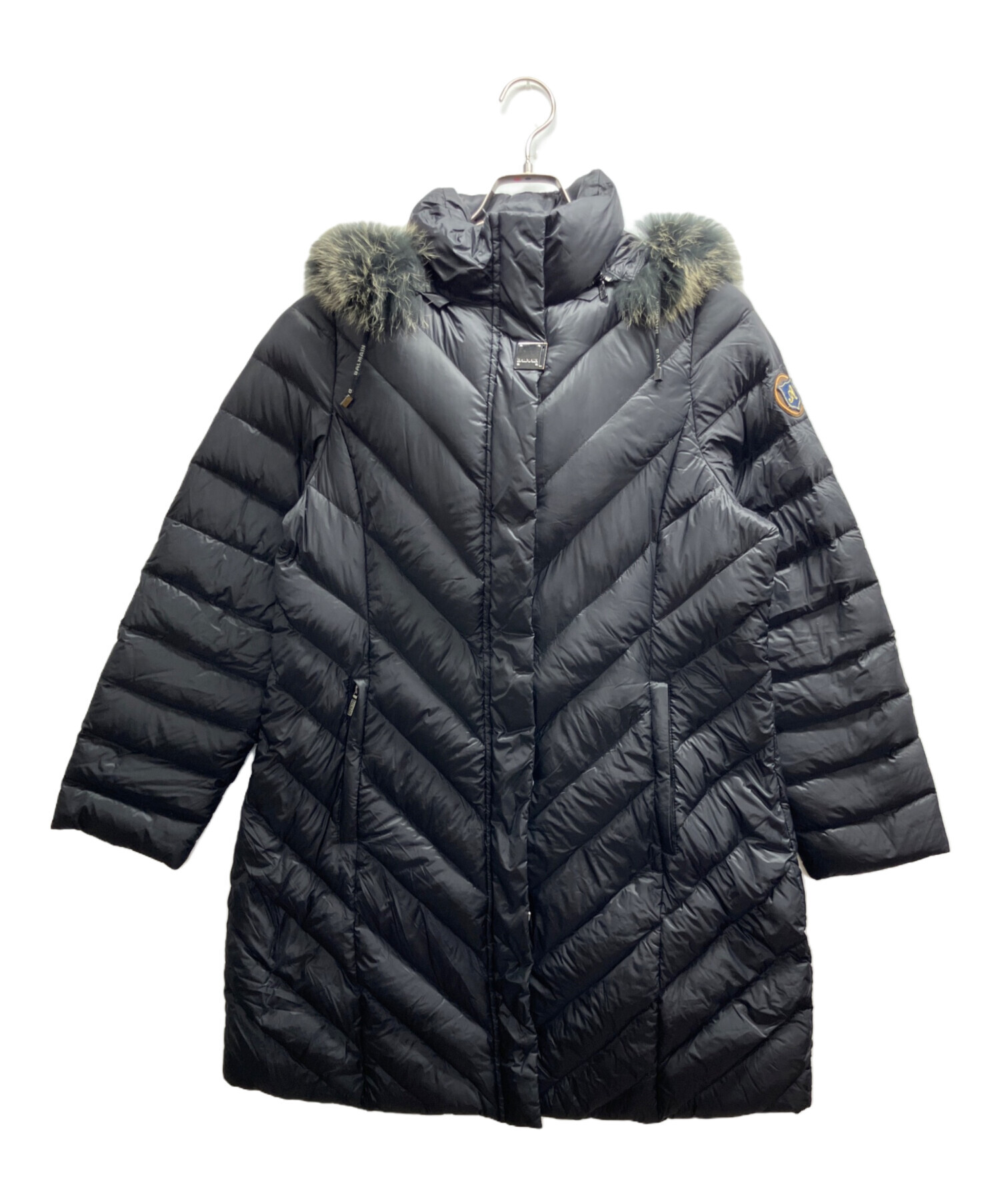 中古・古着通販】BALMAIN (バルマン) ブルーフォックスダウンコート