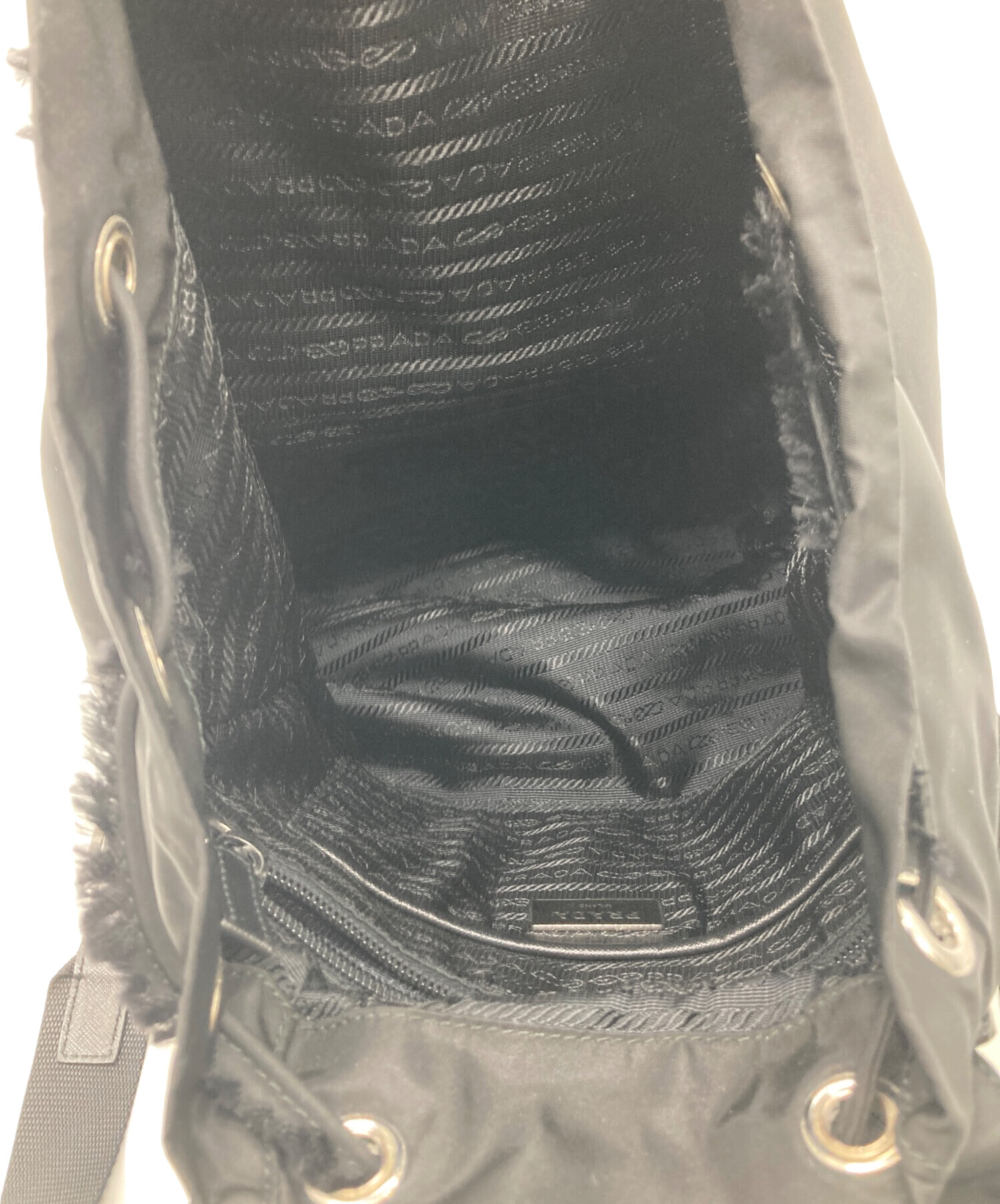 中古・古着通販】PRADA (プラダ) ナイロンリュック ブラック｜ブランド
