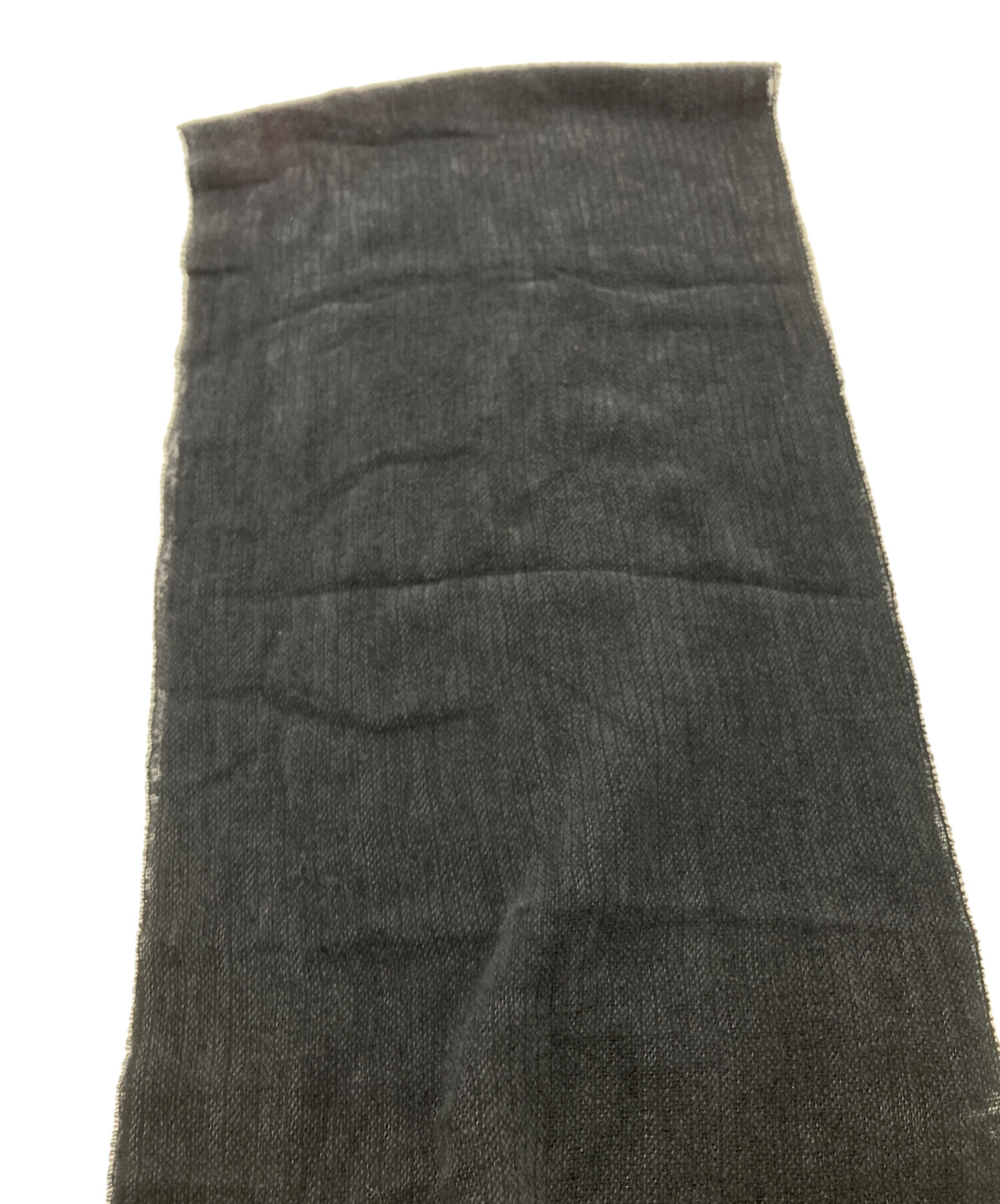 中古・古着通販】VERSACE (ヴェルサーチェ) ロゴ刺繍ストール ブラック