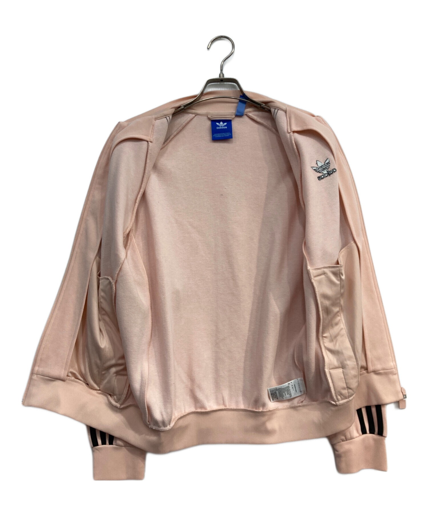  ピンク トラックジャケットMサイズ 中古・古着通販】adidas (アディダス) トラックジャケット ピンク