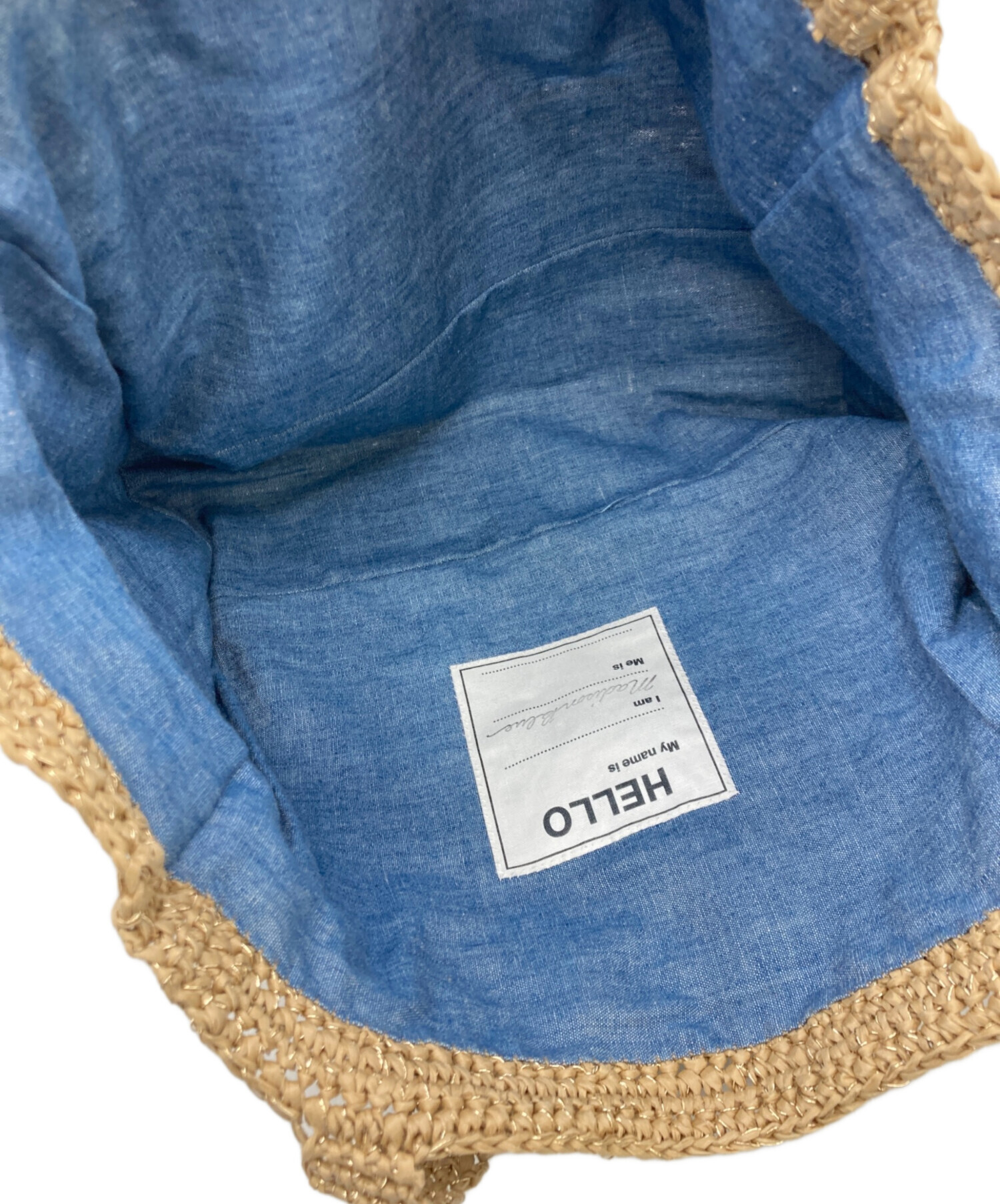 マディソンブルー　トートバック　CROCHET TOTE BAG PAPEER 中古・古着通販】MADISON BLUE (マディソンブルー) CROCHET TOTE BAG