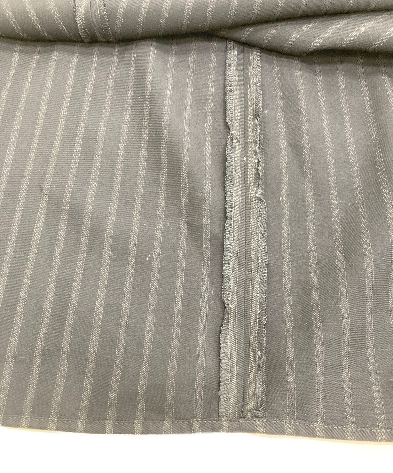 中古・古着通販】BACCA (バッカ) STRIPE GABARDINE WRAP LONG SKIRT