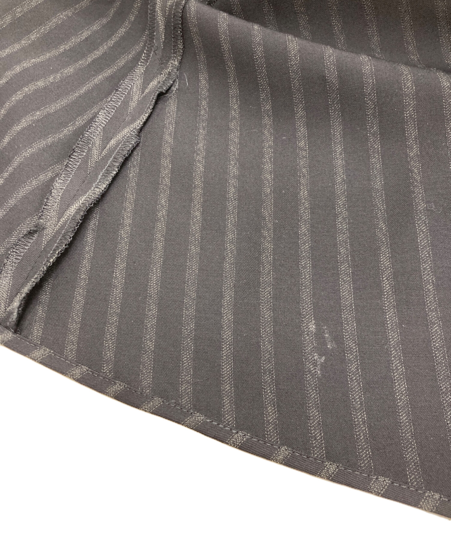 中古・古着通販】BACCA (バッカ) STRIPE GABARDINE WRAP LONG SKIRT