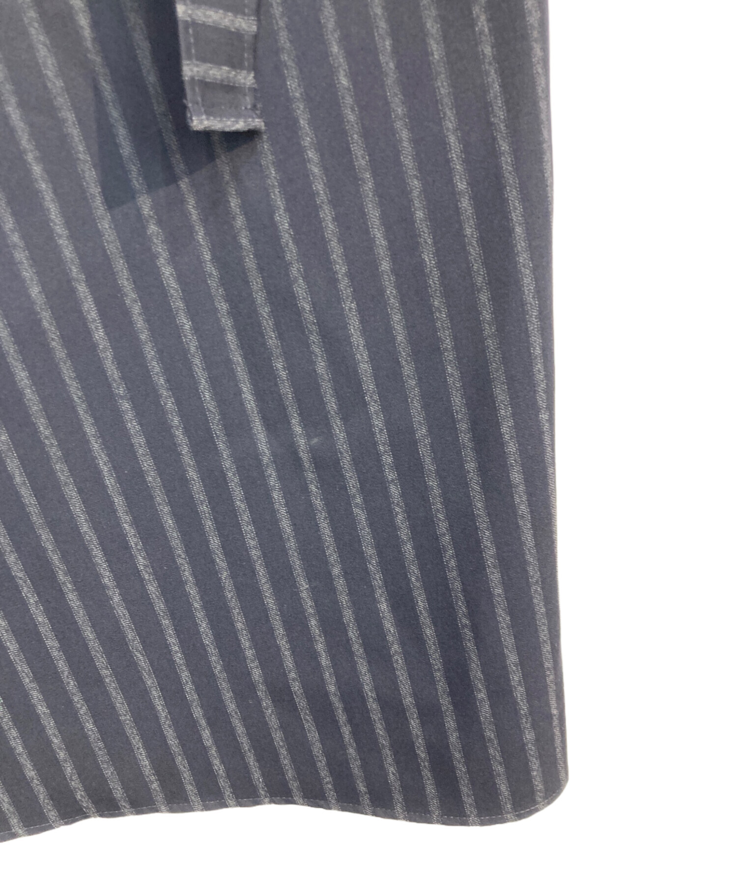 中古・古着通販】BACCA (バッカ) STRIPE GABARDINE WRAP LONG SKIRT