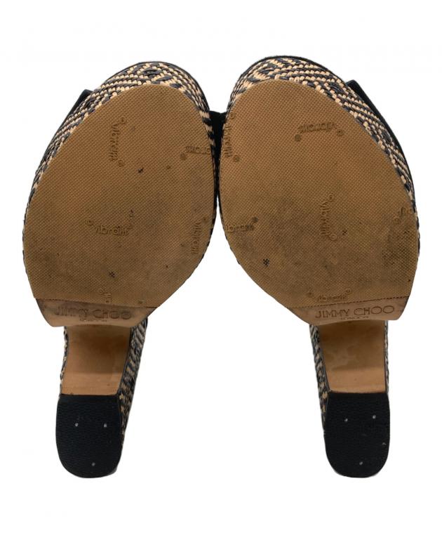 中古・古着通販】JIMMY CHOO (ジミーチュウ) コルクソールサンダル