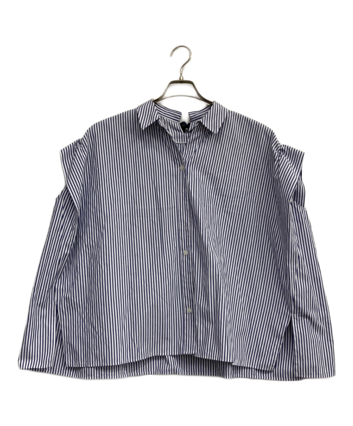 中古・古着通販】HERENCIA (ヘレンチア) Back ribbon blouse ブルー