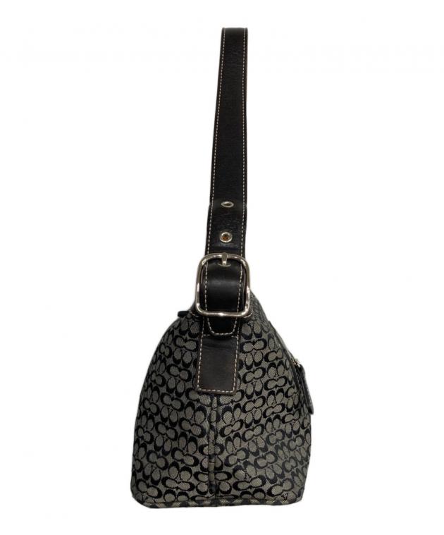 COACH シグネチャー ミニハンドバッグ 中古・古着通販】COACH (コーチ) ミニシグネチャーワンハンドルバッグ