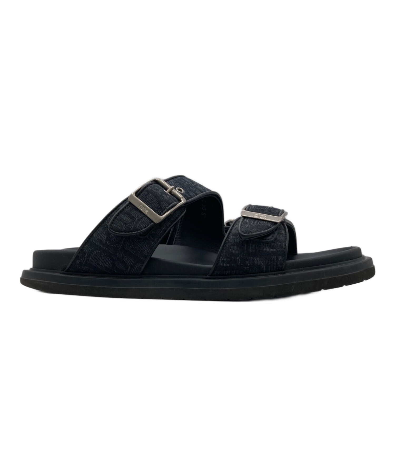 Dior サンダル ブラック 38 中古・古着通販】DIOR (ディオール) Aqua サンダル ブラック サイズ:43