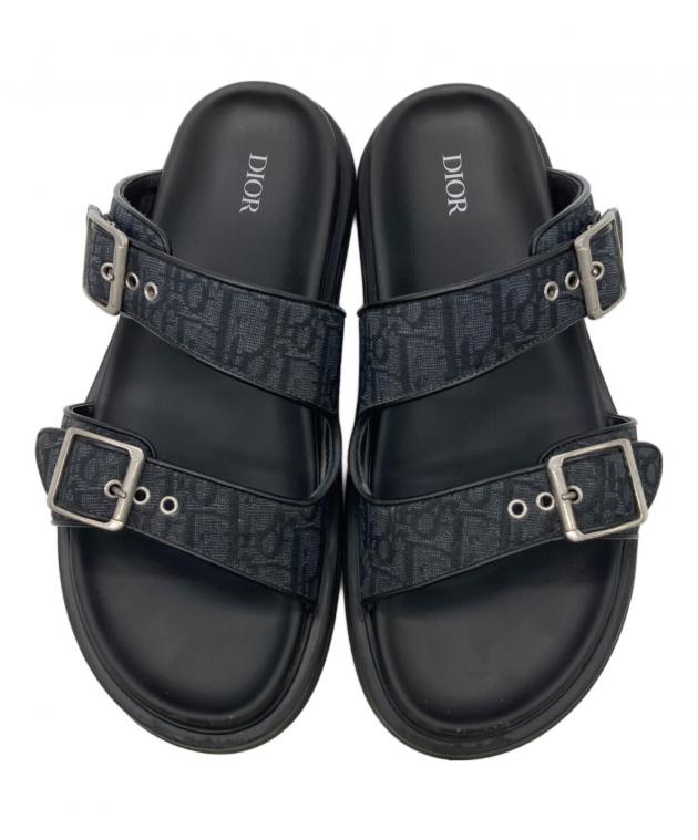 中古・古着通販】DIOR (ディオール) Aqua サンダル ブラック サイズ:43