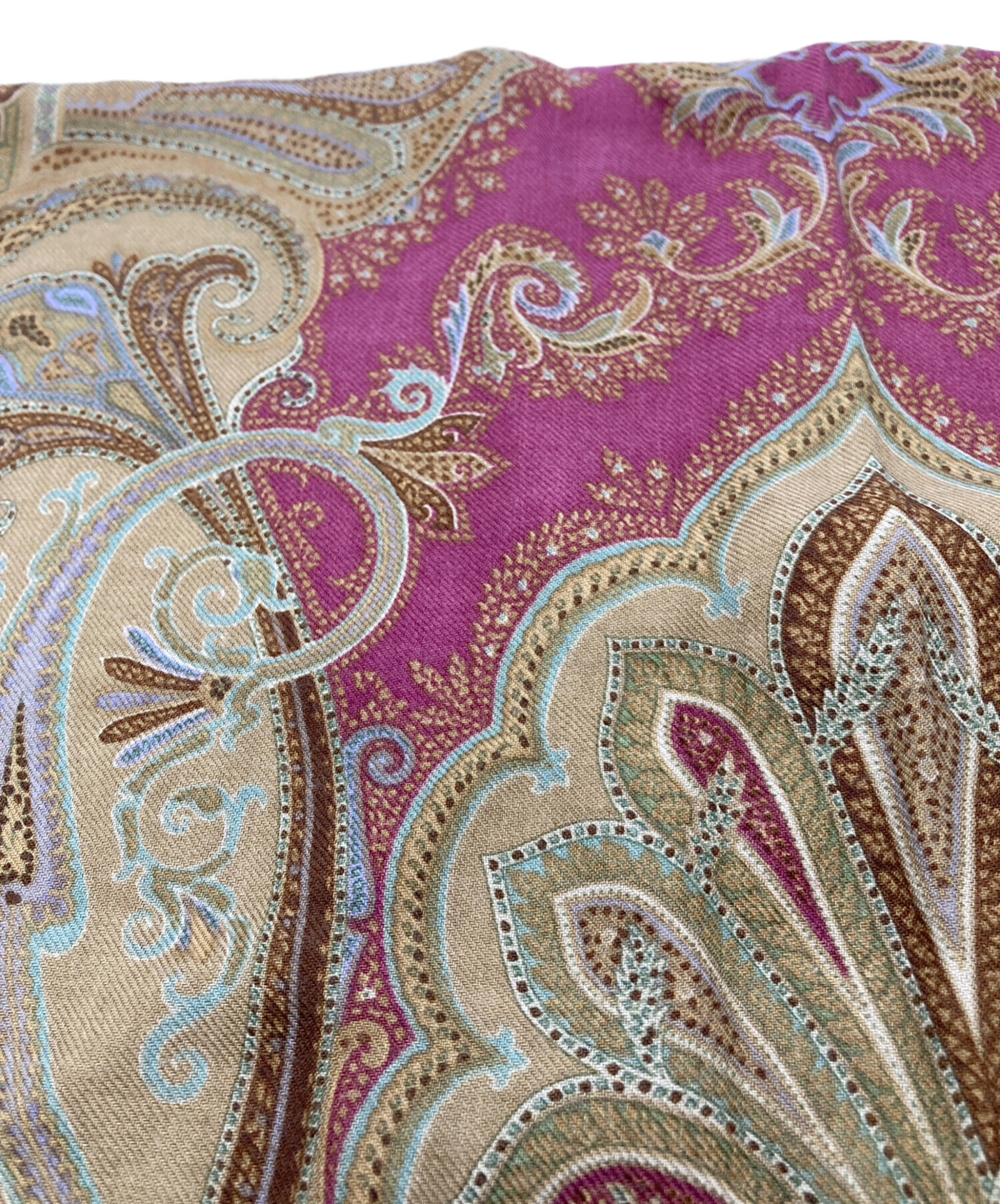 エトロ ETRO ベリー＆ペイズリー Vネックセーター シルク混 サイズ40 中古・古着通販】ETRO (エトロ) シルク混ペイズリーストール ブラウン