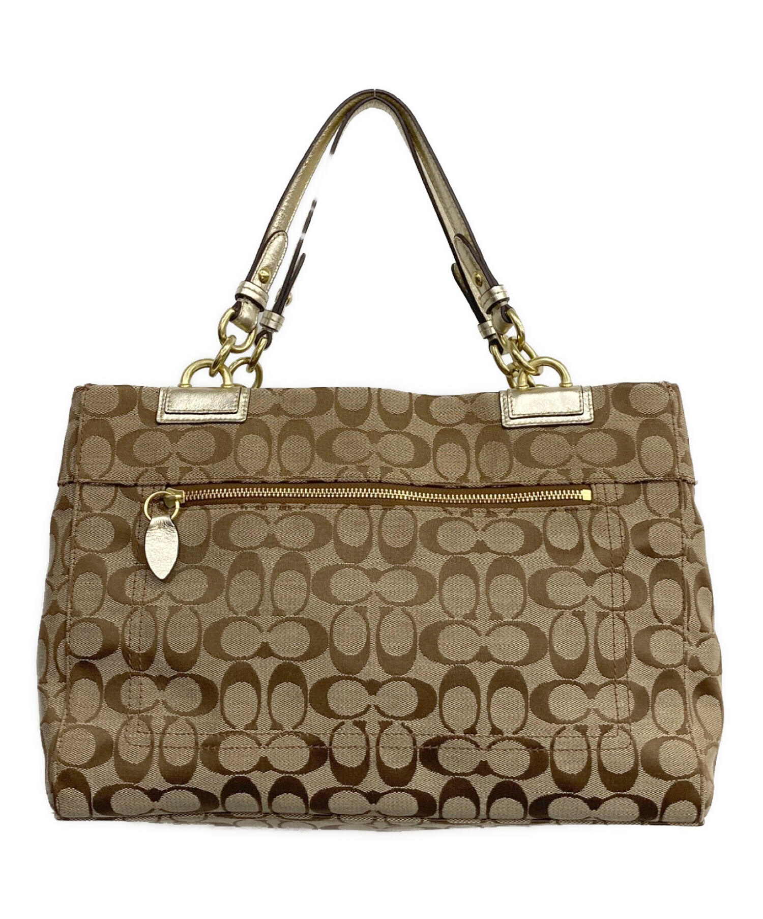 中古・古着通販】COACH (コーチ) シグネチャートートバッグ ブラウン