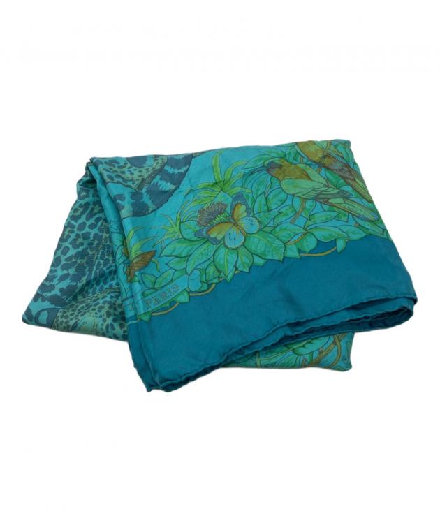 中古・古着通販】HERMES (エルメス) jungle love scarf グリーン