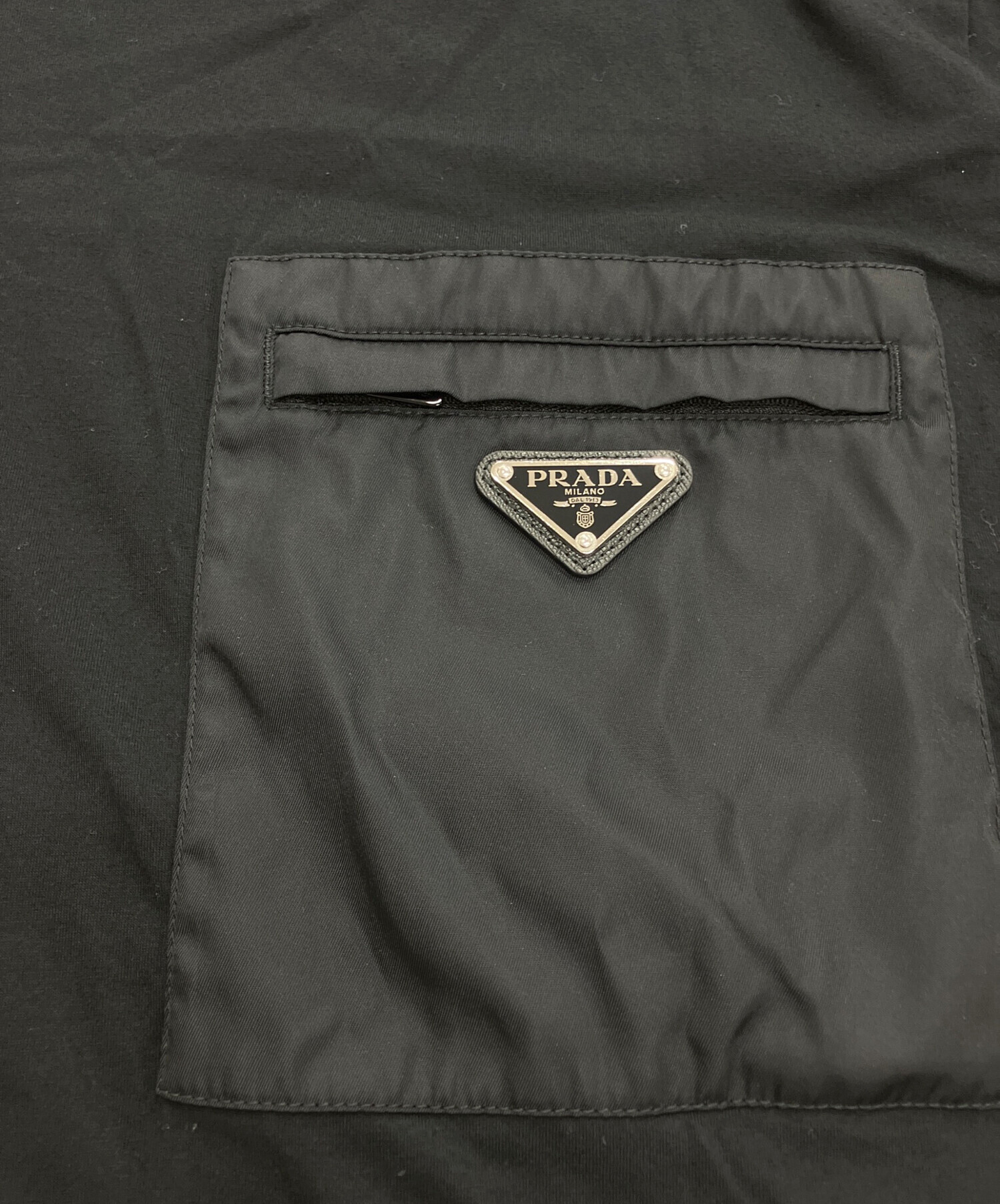 中古・古着通販】PRADA (プラダ) Re-Nylon xジャージー Tシャツ