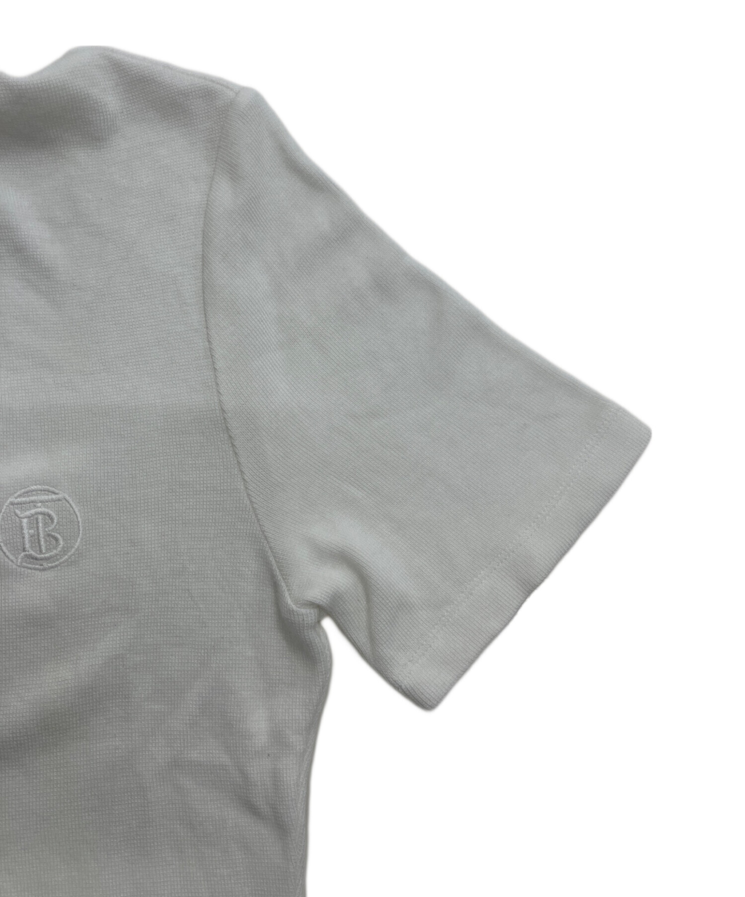 中古・古着通販】BURBERRY (バーバリー) ニットポロシャツ ホワイト