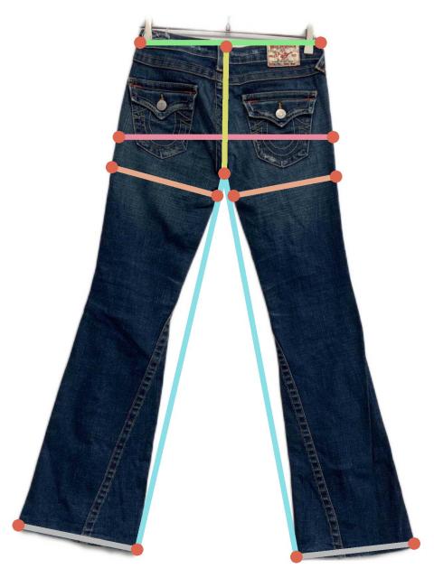中古・古着通販】TRUE RELIGION (トゥルー レリジョン) フレアデニム