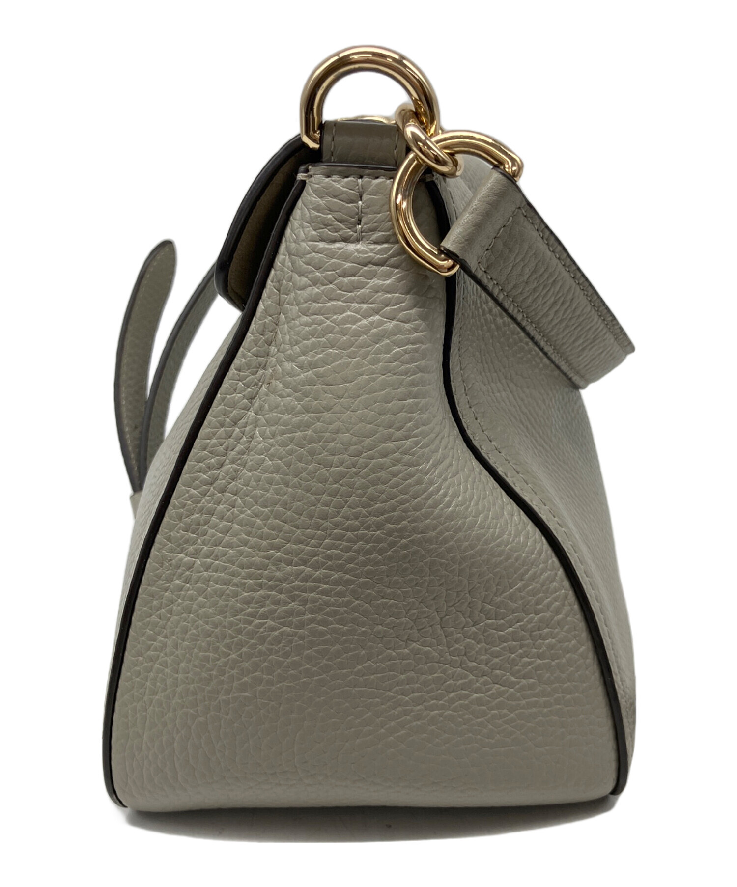 フルラ ダナエ 2wayショルダーバッグ グレージュ レザー ターンロック 中古・古着通販】FURLA (フルラ) 2WAYショルダーバッグ / DANAE S