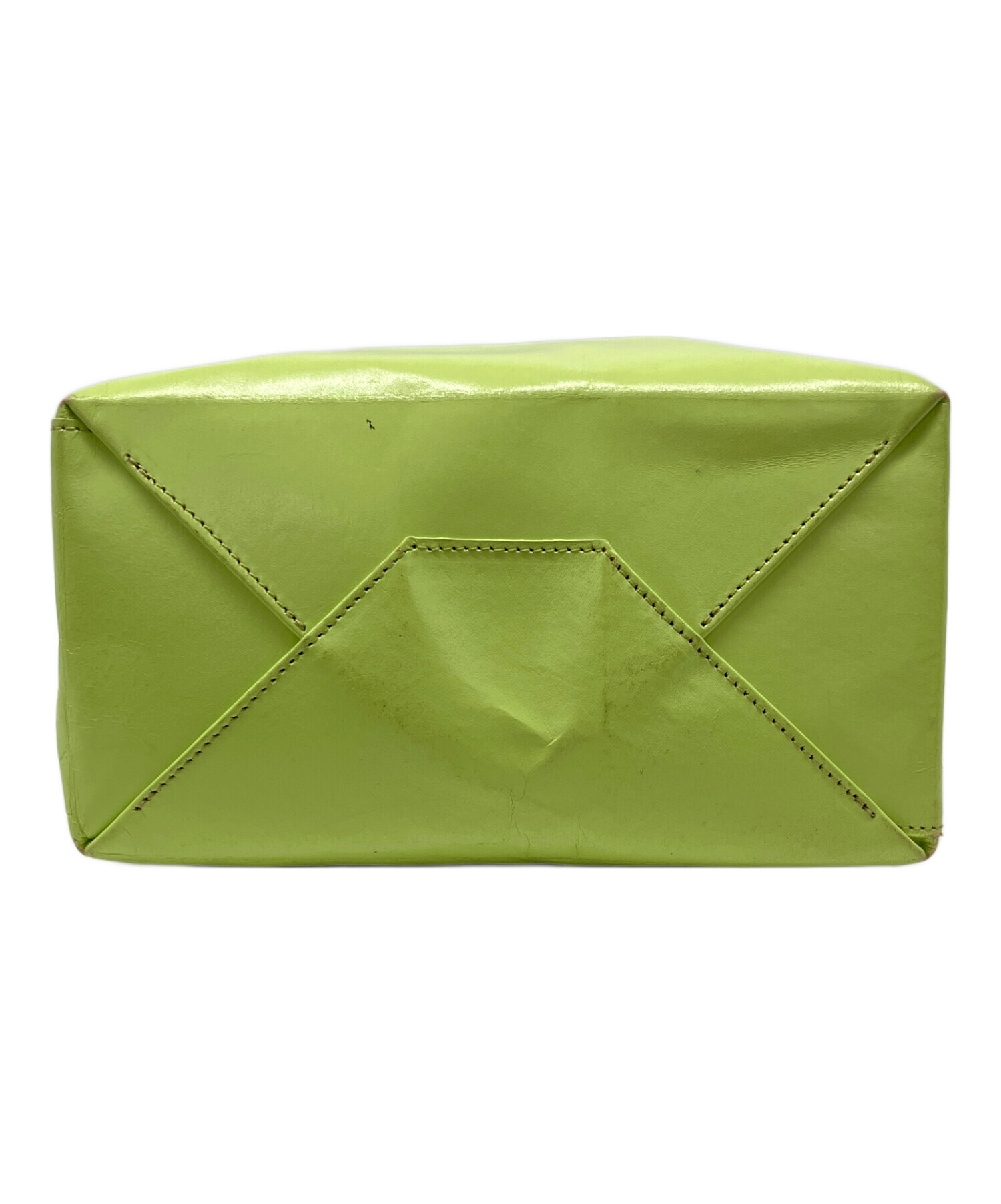 UNKNOWN PRODUCTS アンノウンプロダクツ ミニバック 緑 ポーチ 中古・古着通販】UNKNOWN PRODUCTS (アンノウン プロダクツ) レザー