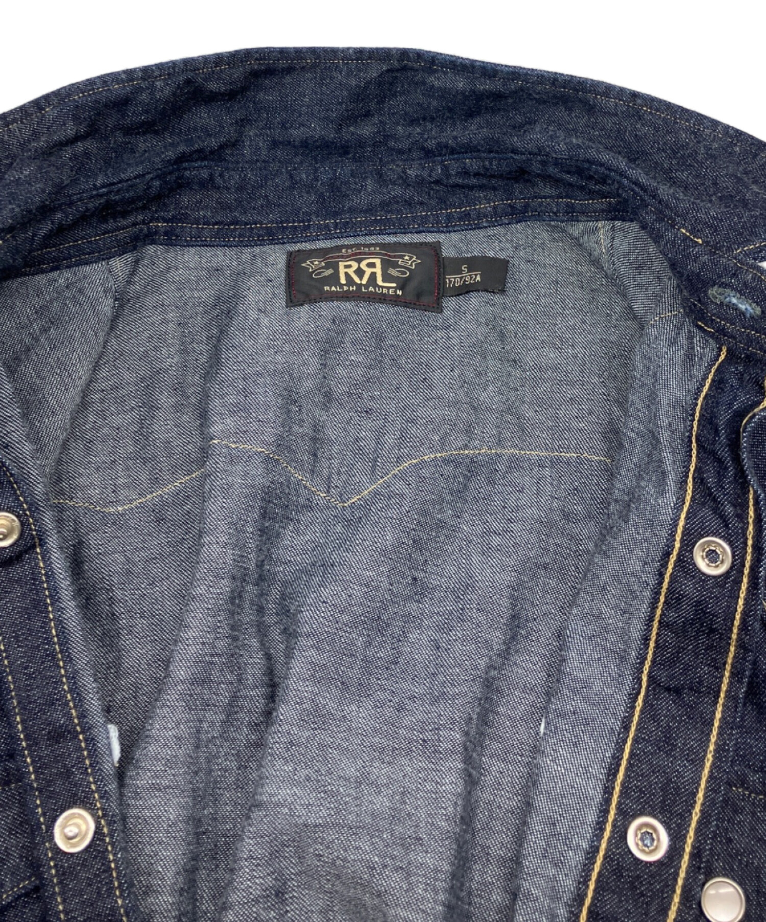 中古・古着通販】RRL (ダブルアールエル) コンチョボタン デニム