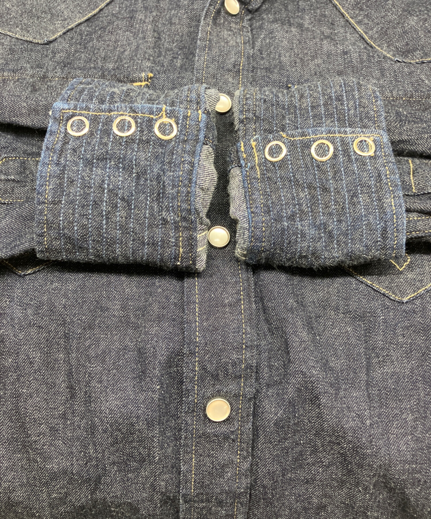中古・古着通販】RRL (ダブルアールエル) コンチョボタン デニム