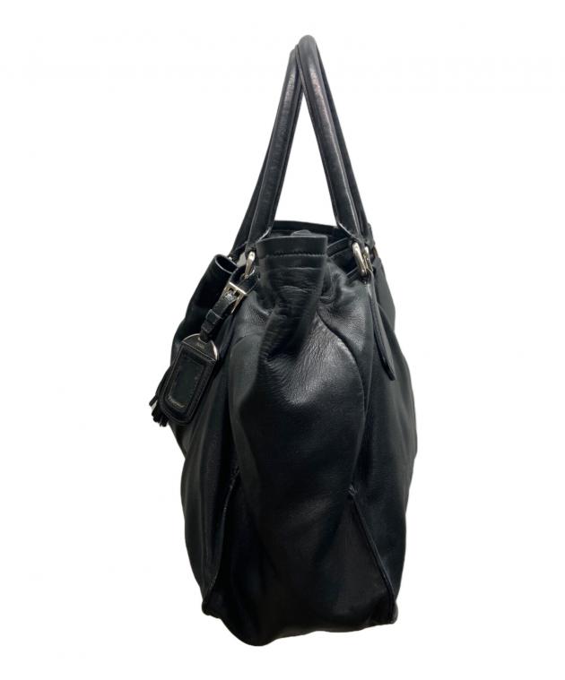 中古・古着通販】PRADA (プラダ) ナッパレザーフリンジ 2WAYトート