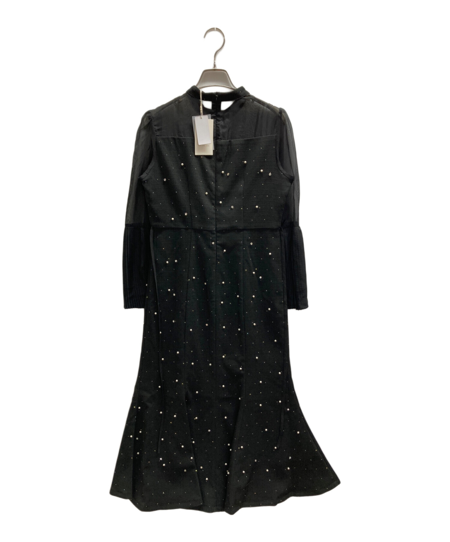 【LEJA】パールビジュー付きビーズマーメイドシルエットワンピース 中古・古着通販】LEJA (レジャ) パールビジュー付きビーズマーメイド