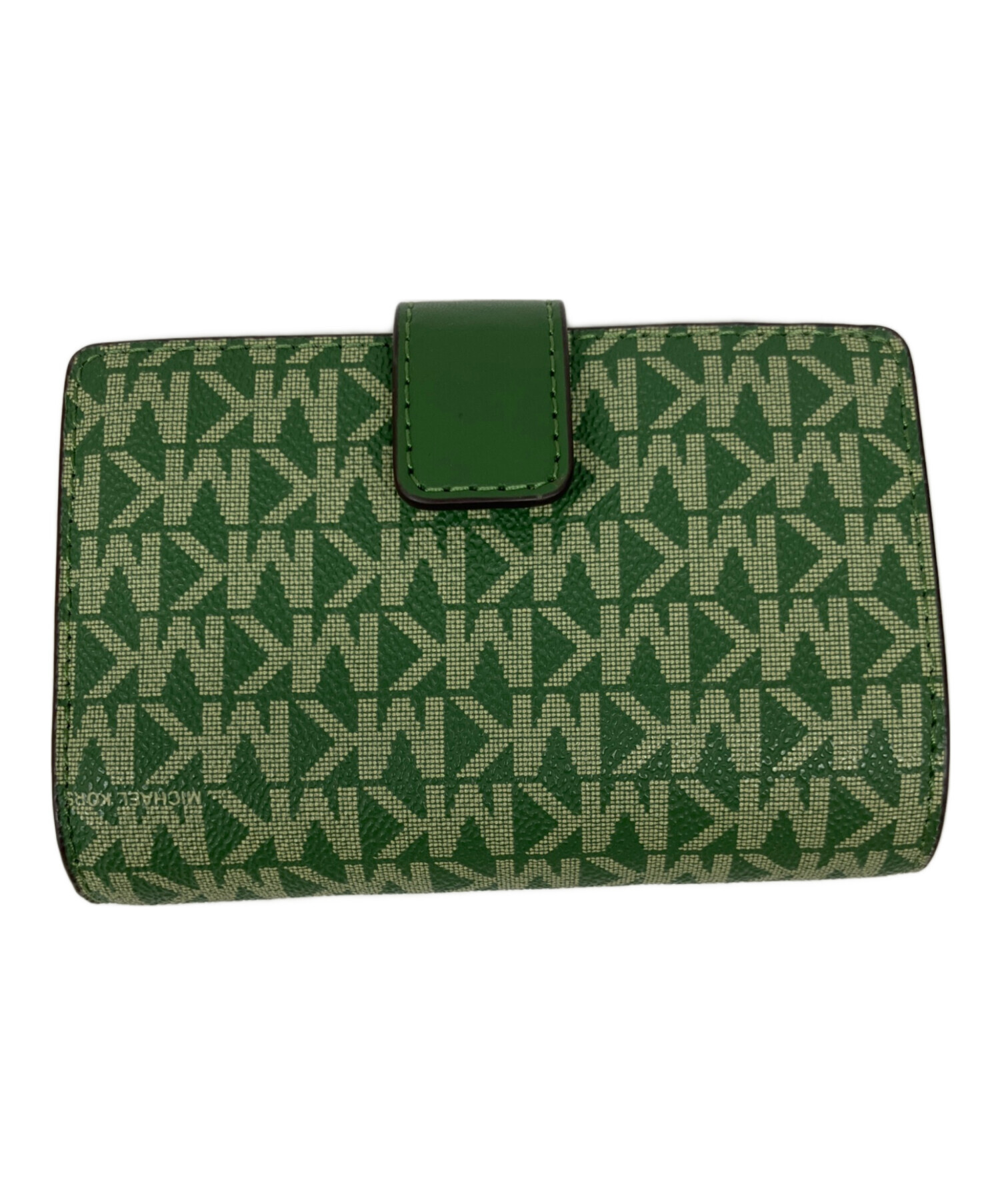 中古・古着通販】MICHAEL KORS (マイケルコース) 2つ折り財布 グリーン