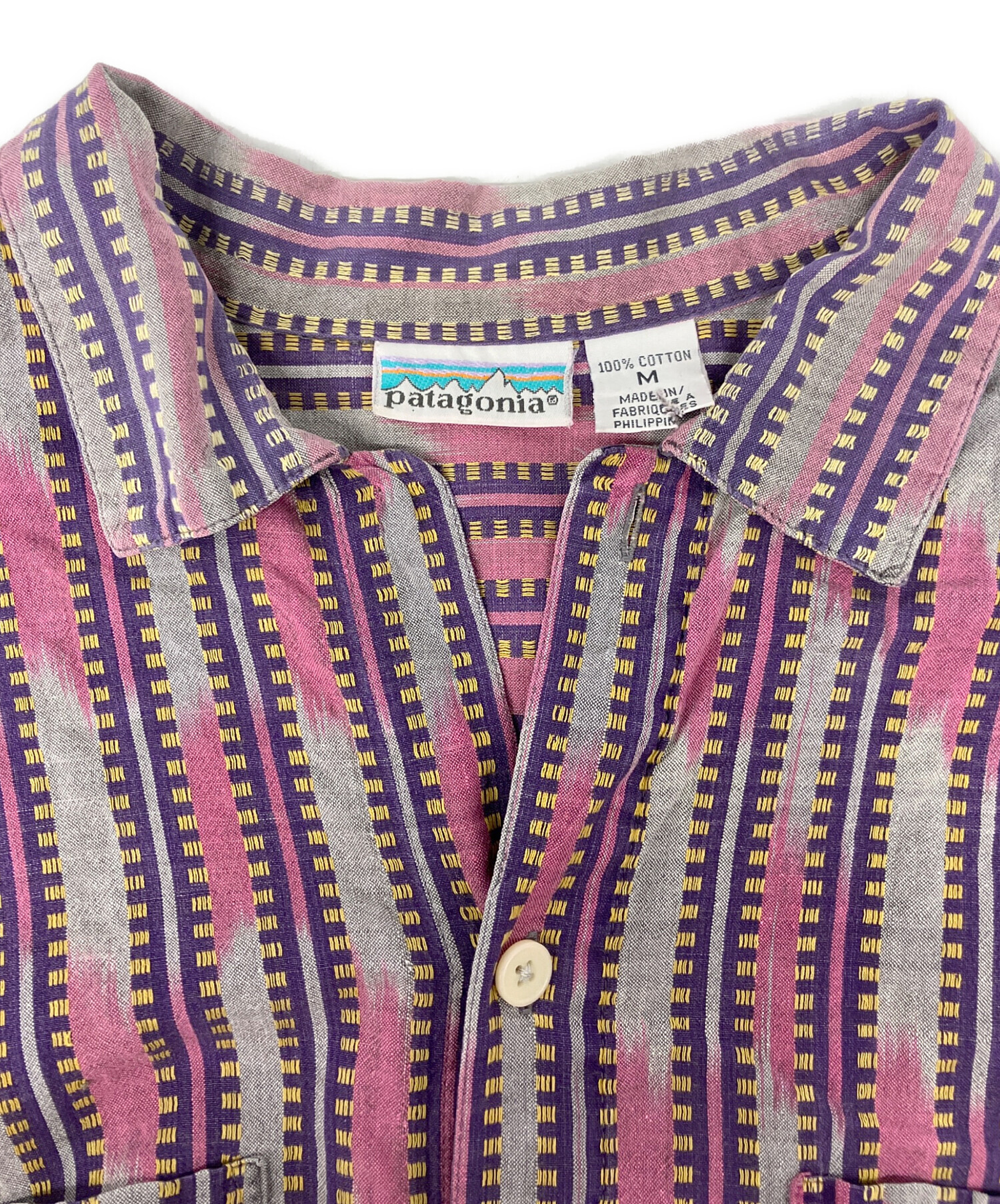 美品 名作 パタゴニア ACシャツ L パープル サンゴ パープル パタロハ 中古・古着通販】Patagonia (パタゴニア) AC ネイティブ柄シャツ