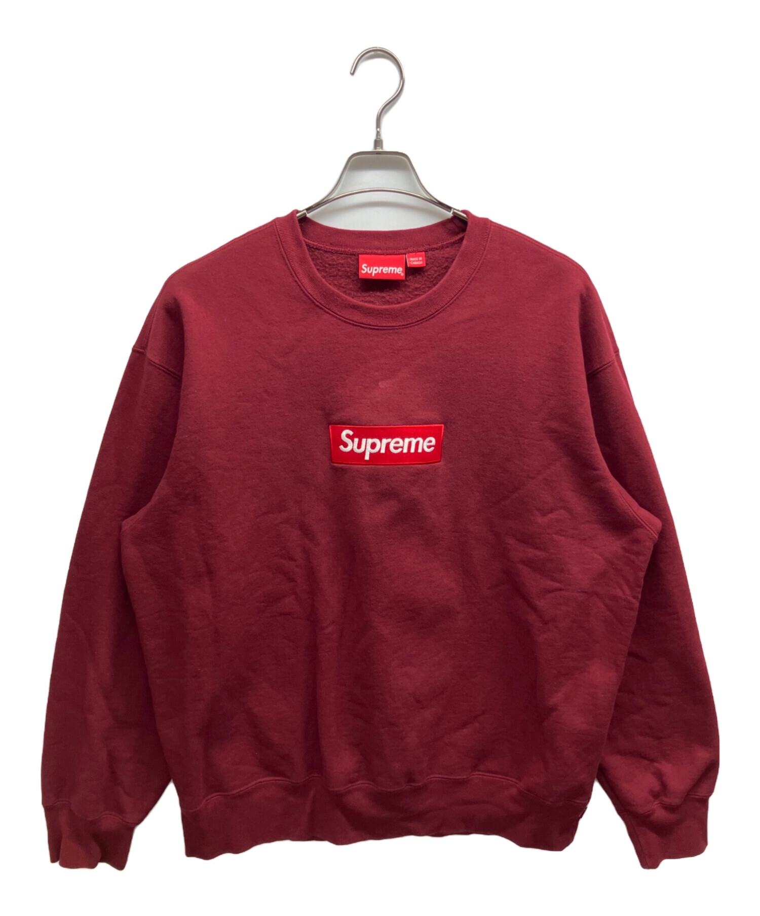 中古・古着通販】Supreme (シュプリーム) Box Logo Crewneck Cardinal