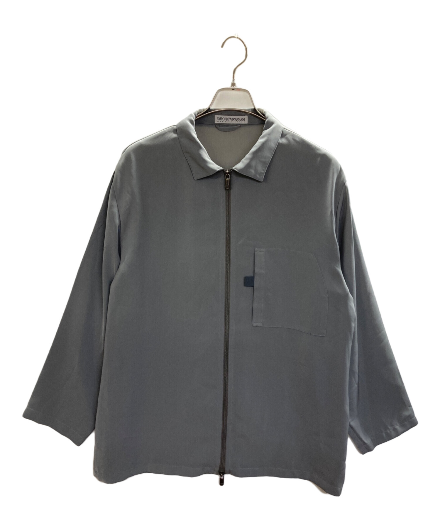 セール　新品　イタリア製　エンポリオアルマーニ　グレー　ジャケット 中古・古着通販】EMPORIO ARMANI (エンポリオ アルマーニ) ジップ